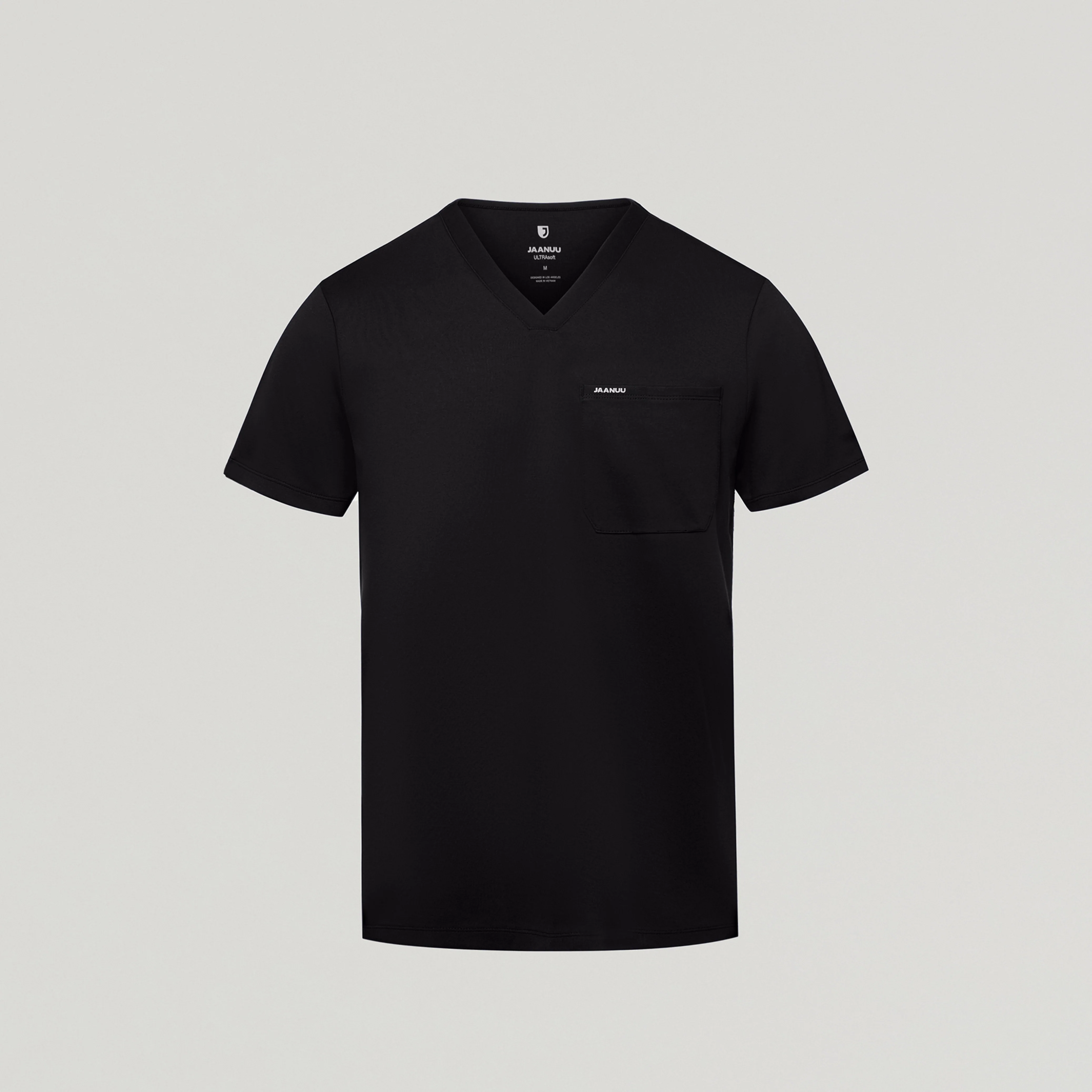 Asher Slim UltraSOFT™ Scrub Top - Black - Image 2