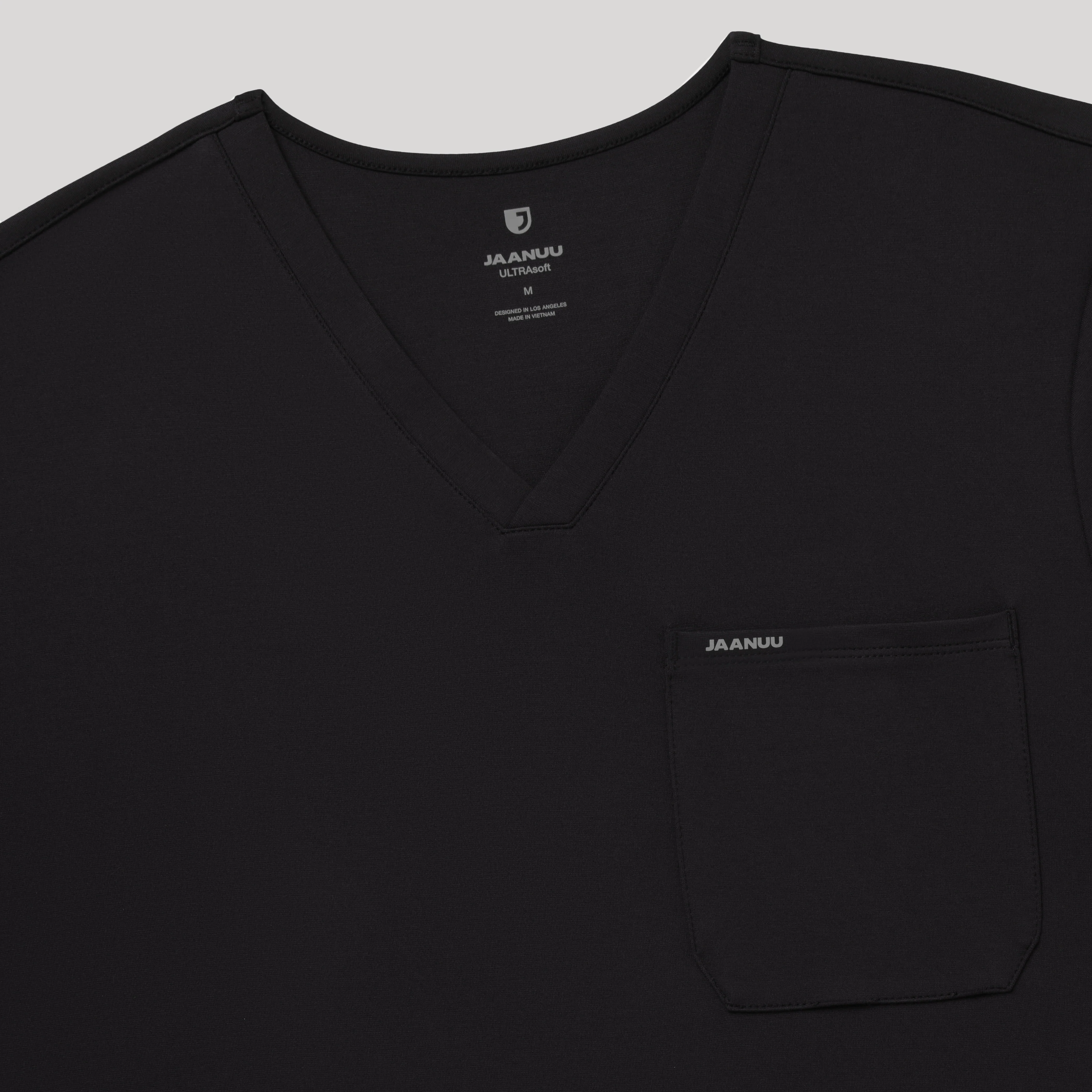 Asher Slim UltraSOFT™ Scrub Top - Black - Image 6