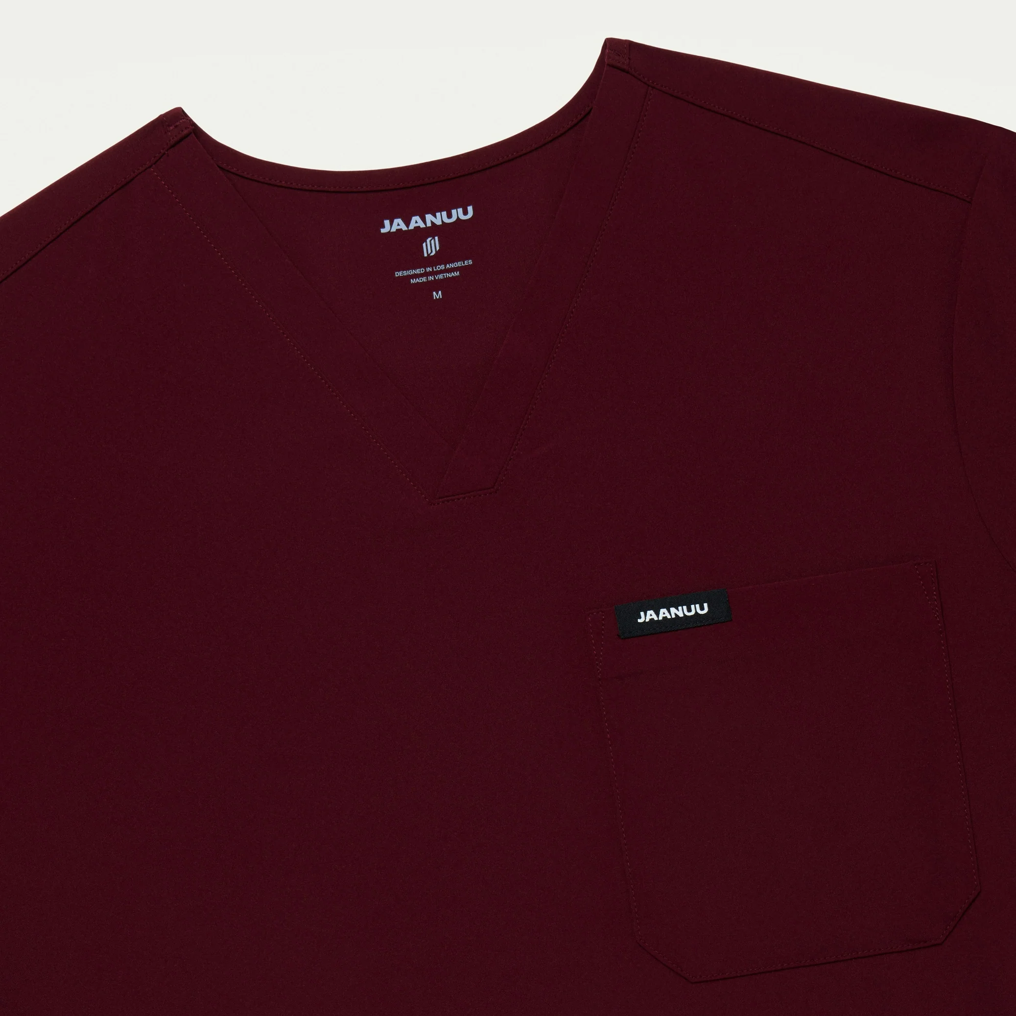 Bron UltraLITE™ 3-Pocket Scrub Top - Burgundy - Image 4