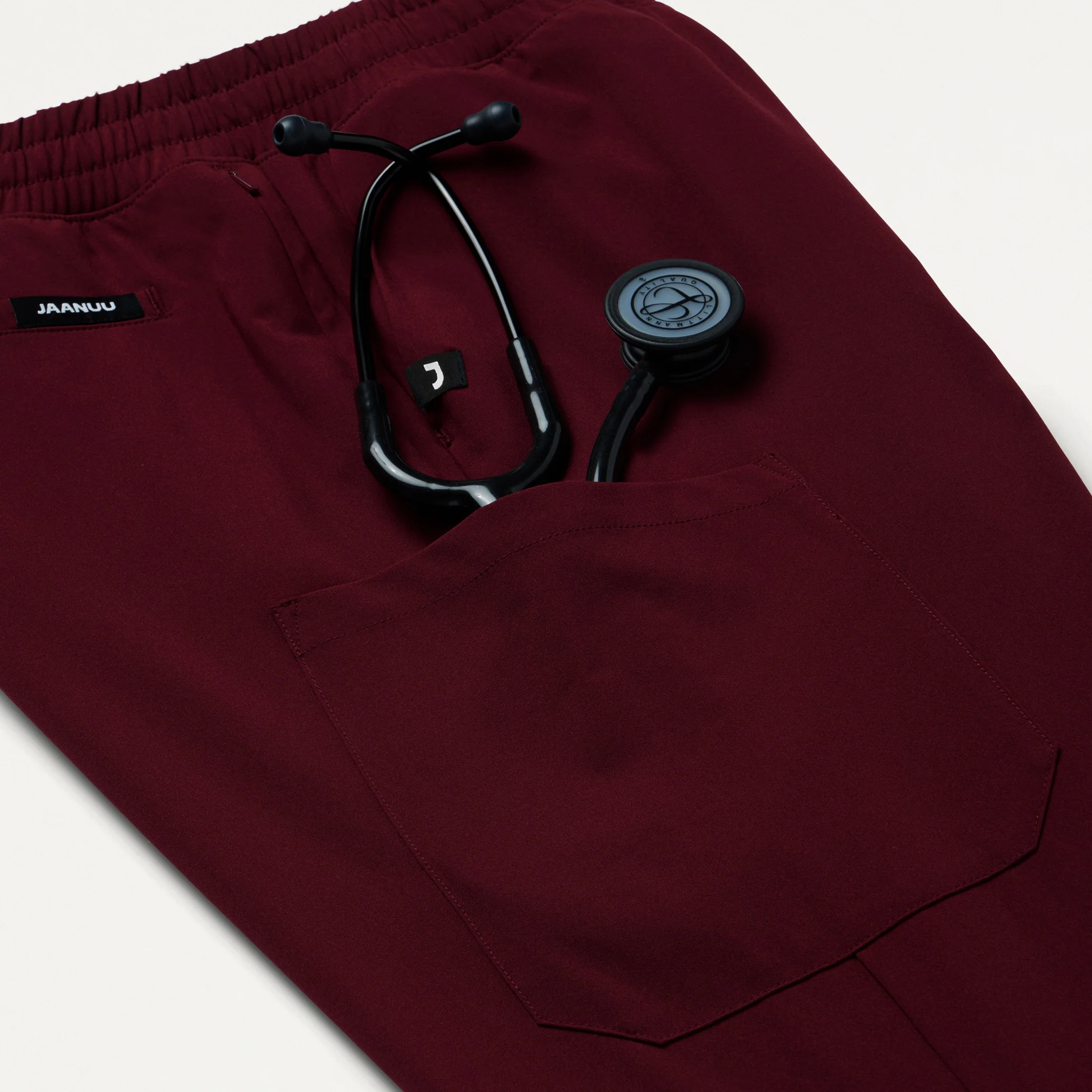 Brooks Straight-Leg Scrub Pant - Burgundy - Image 5