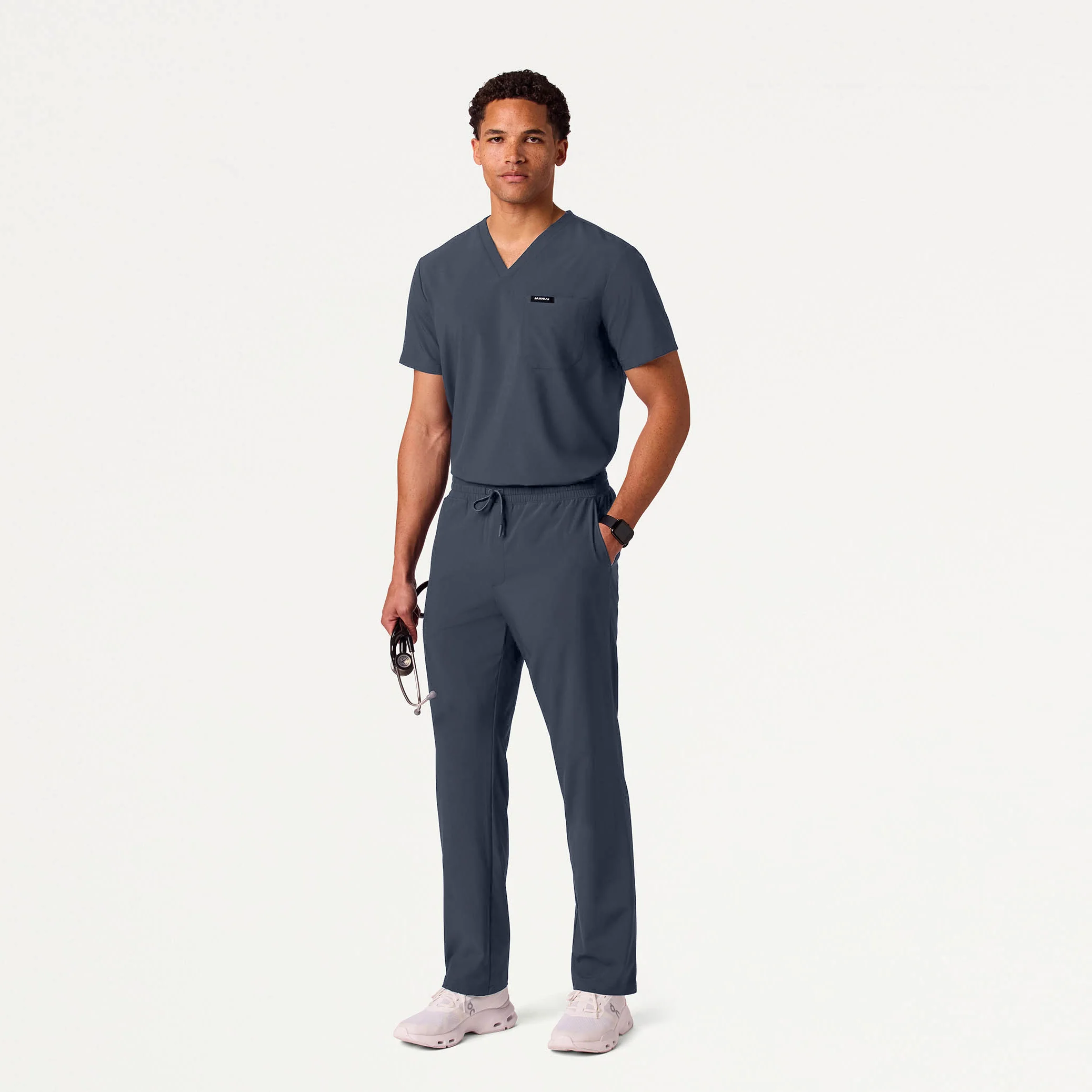 Brooks Straight-Leg Scrub Pant - Carbon Gray - Image 4