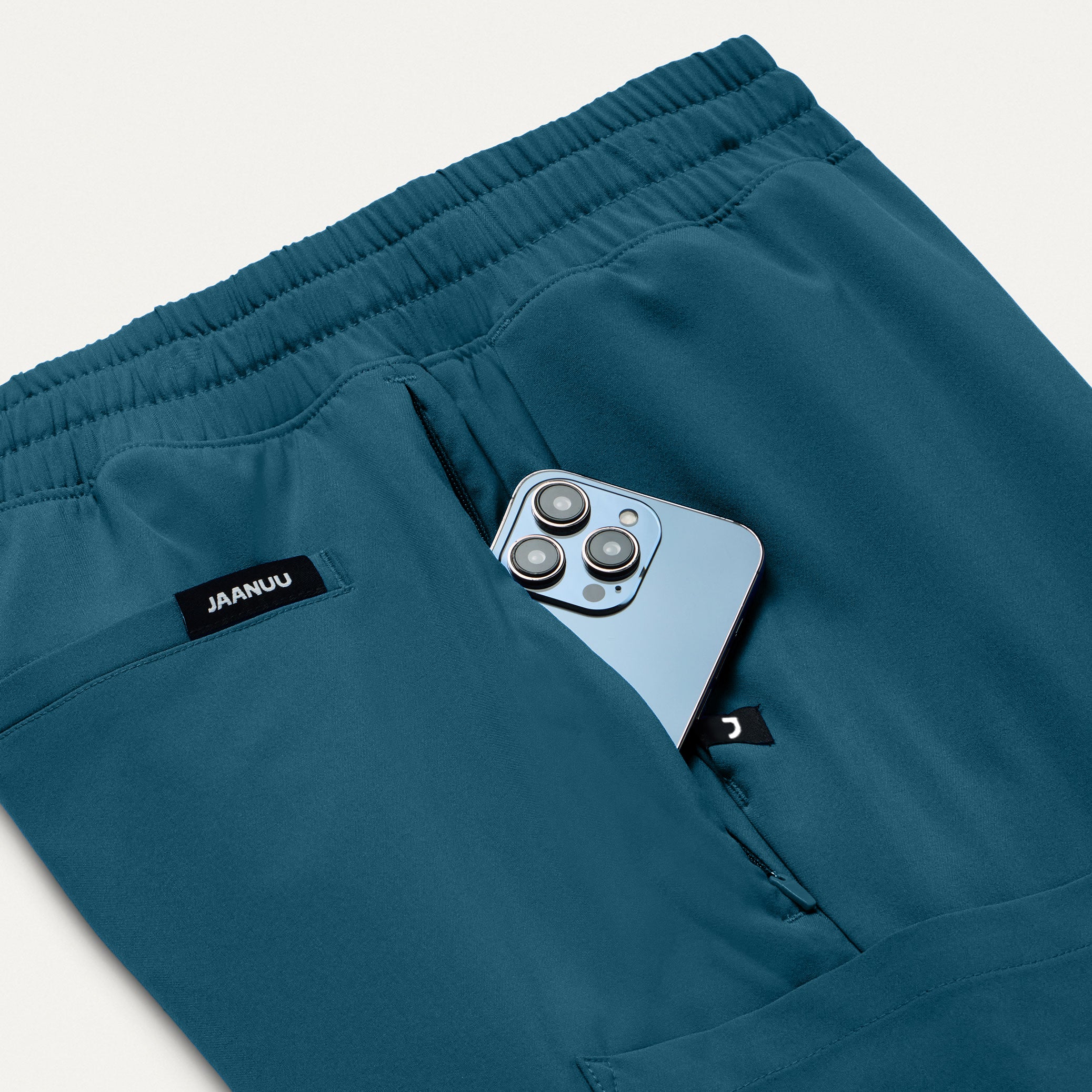 Brooks Straight-Leg Scrub Pant - Caribbean Blue - Image 6