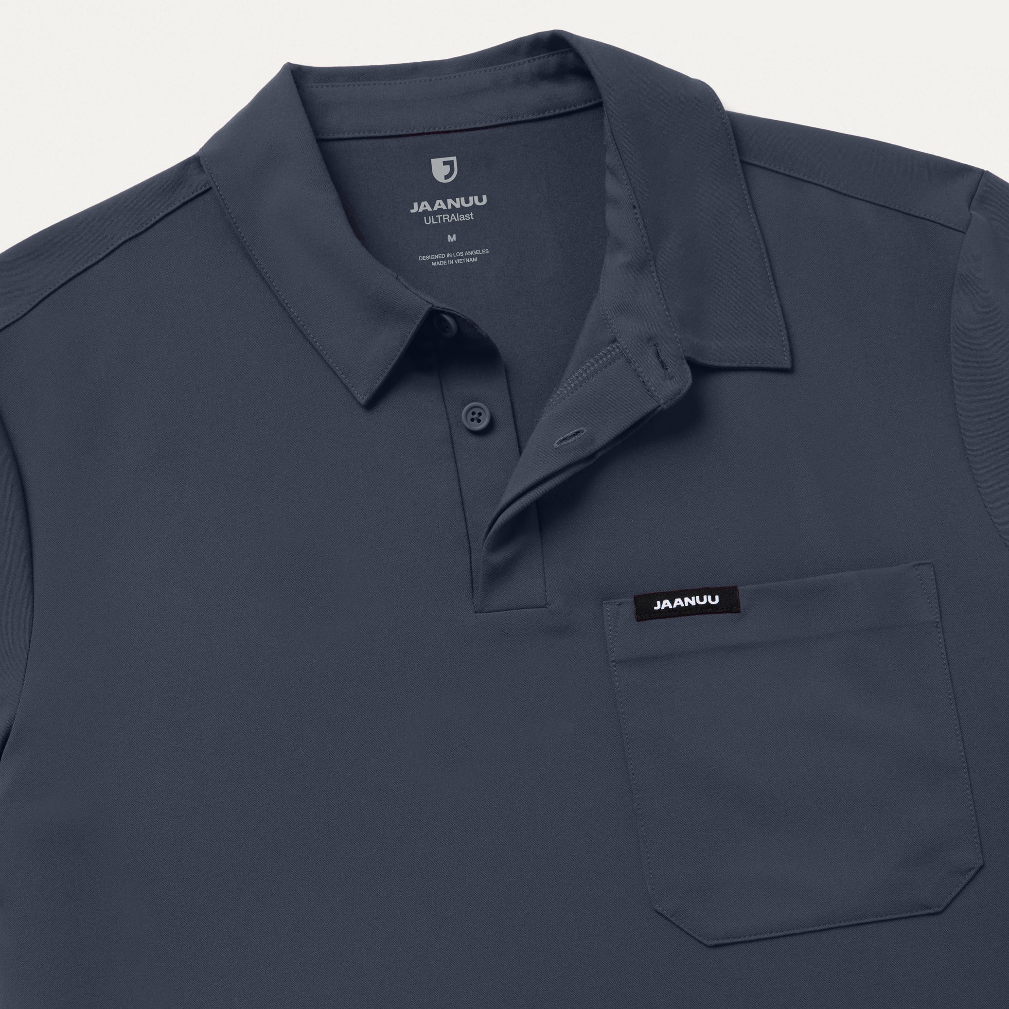 Calderon Polo Scrub Top - Carbon Gray - Image 8