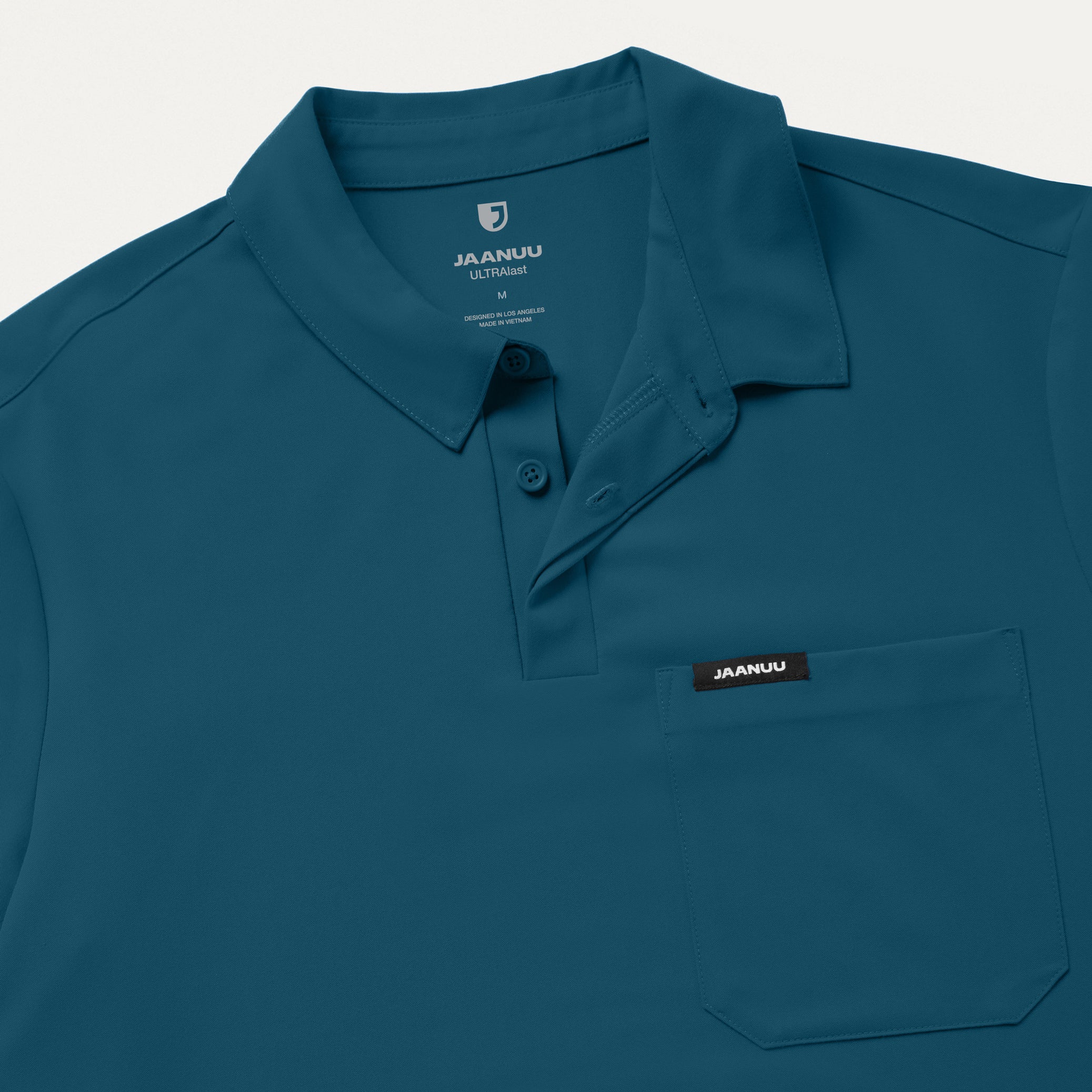 Calderon Polo Scrub Top - Caribbean Blue - Image 8