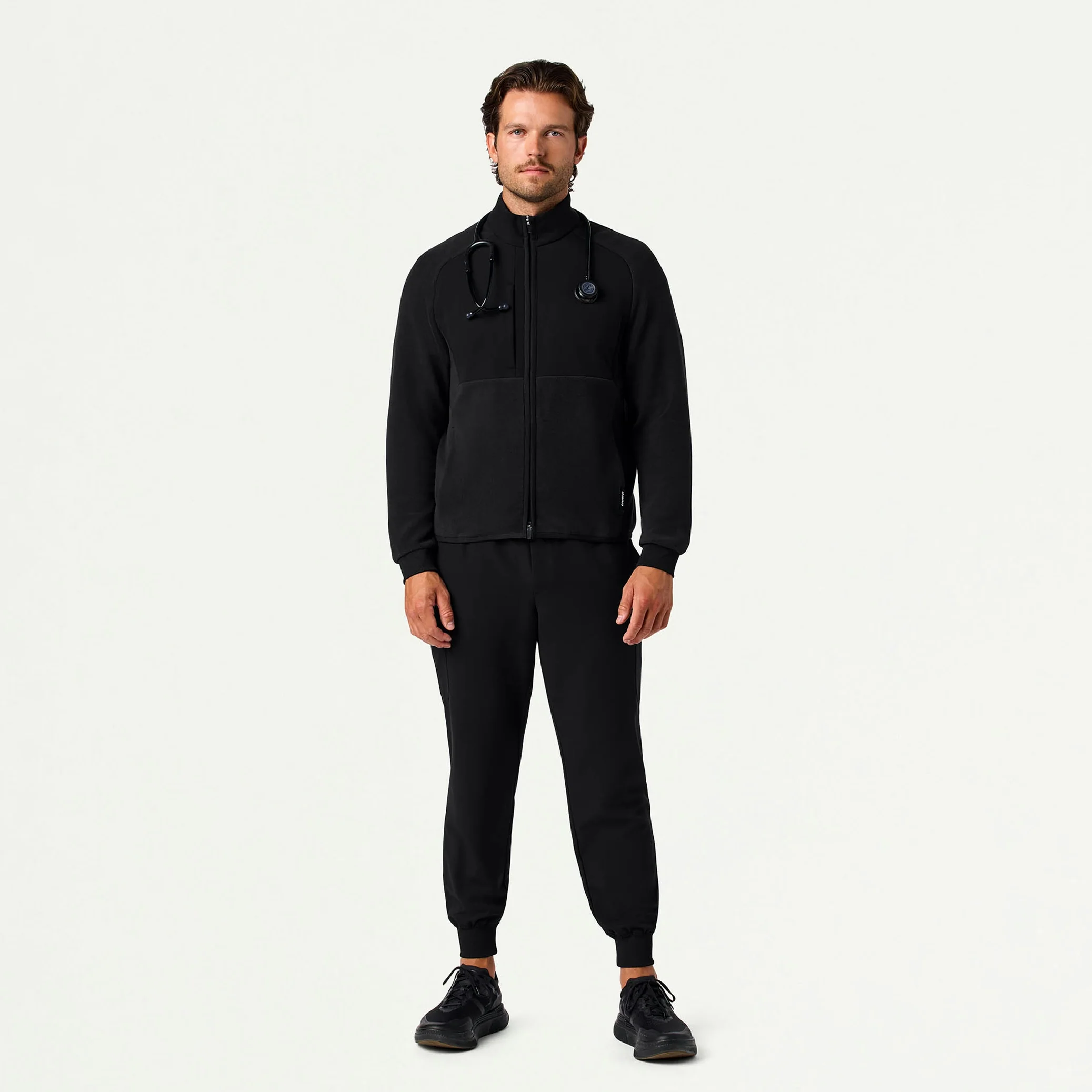 Cloud Hybrid Fleece Jacket - Black - Image 3