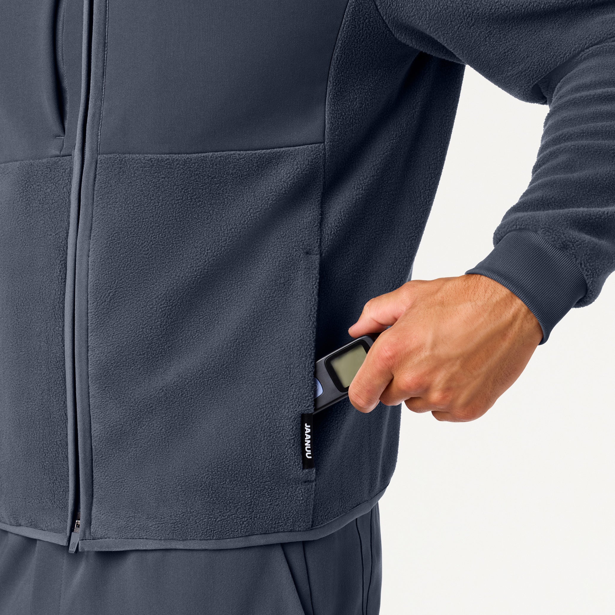 Cloud Hybrid Fleece Jacket - Carbon Gray - Image 5