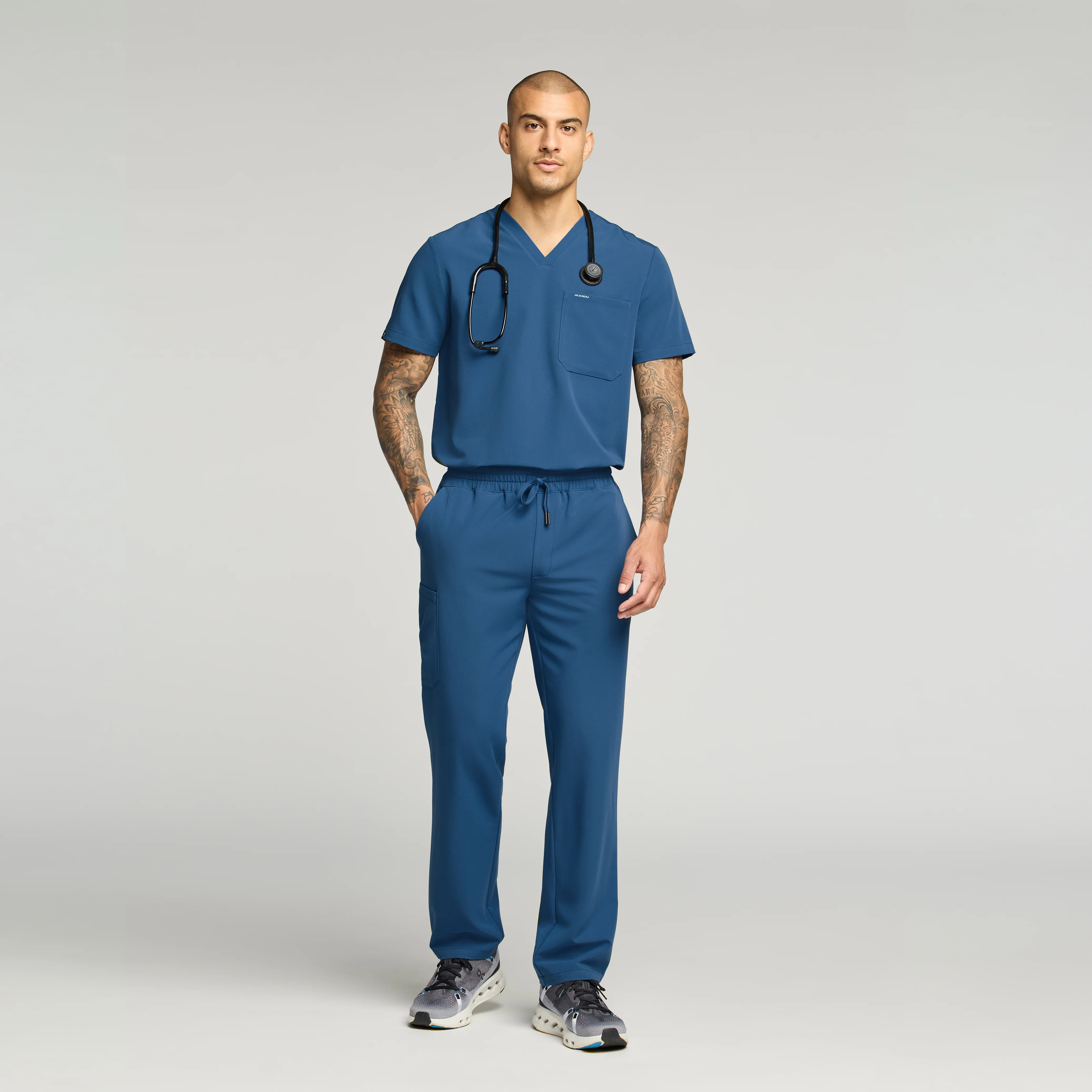 Holmes Everyday 1-Pocket Scrub Top - Ocean - Image 2