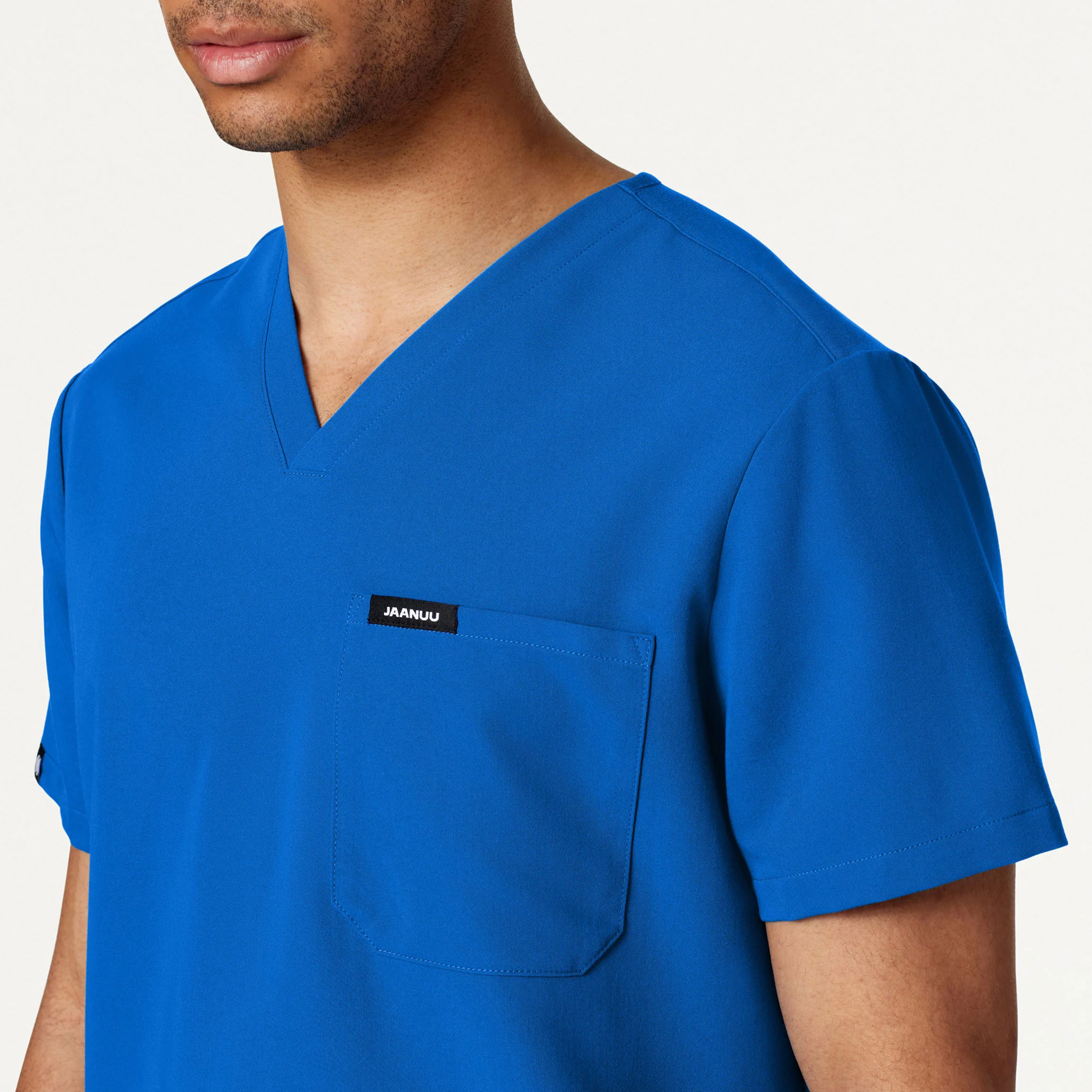 Holmes Everyday 1-Pocket Scrub Top - Royal Blue - Image 4