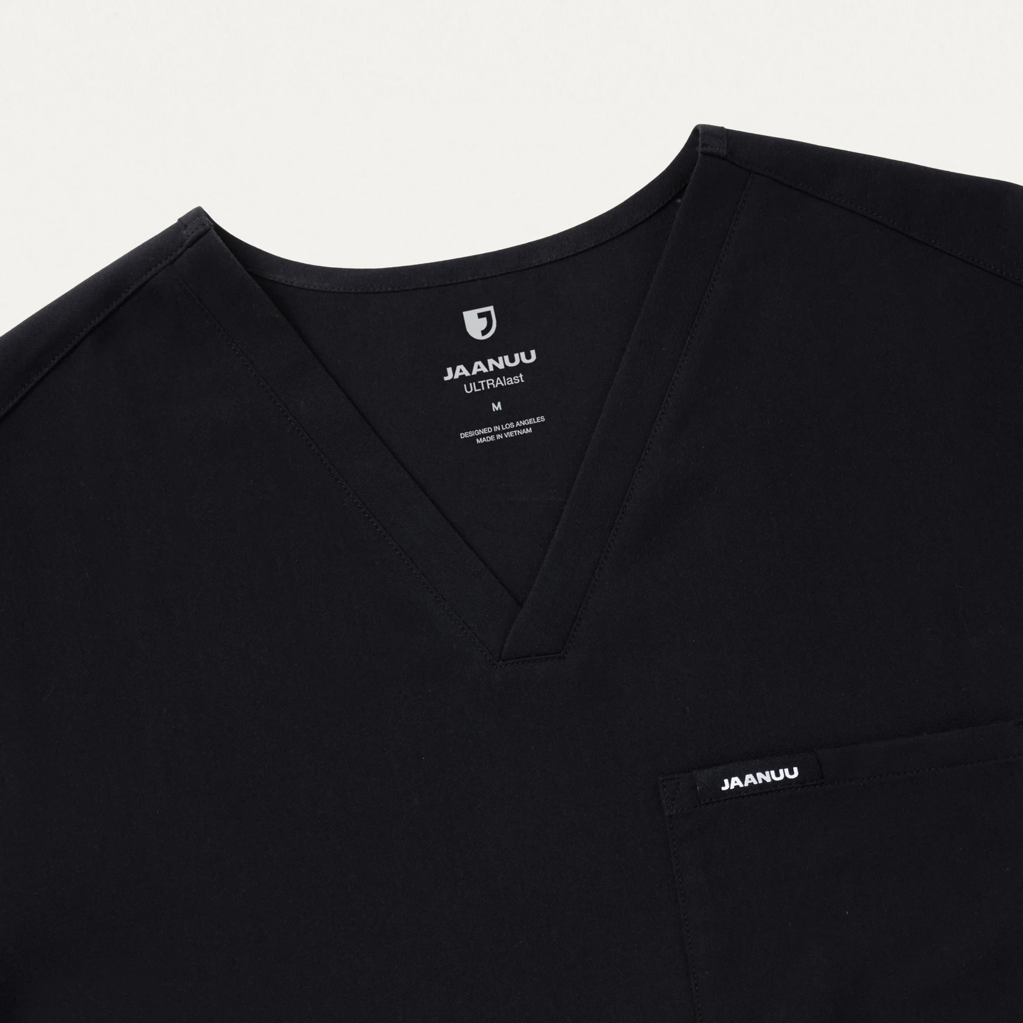 Holmes Slim Everyday 1-Pocket Scrub Top - Black - Image 6