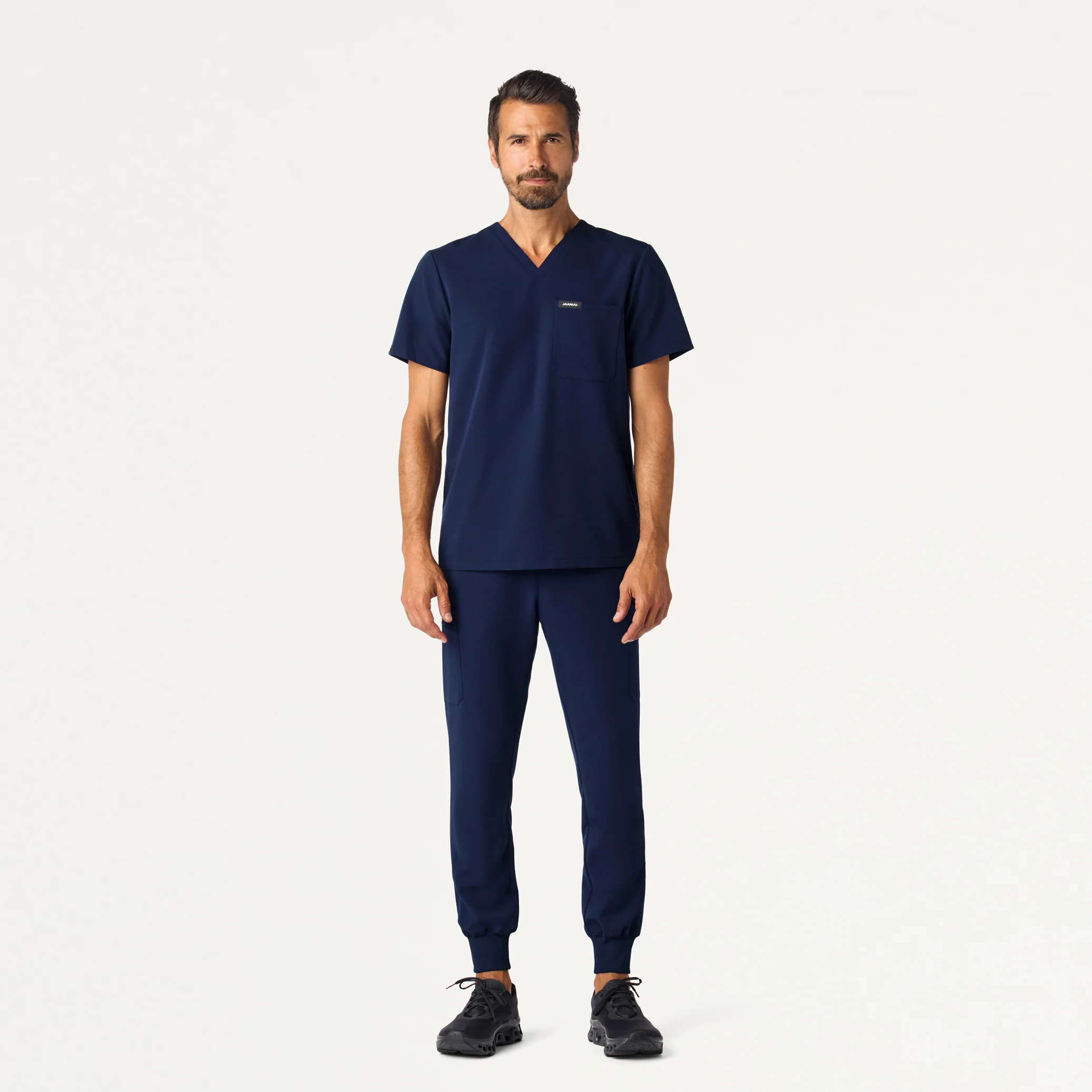 Holmes Slim Everyday 1-Pocket Scrub Top - Midnight Navy - Image 2