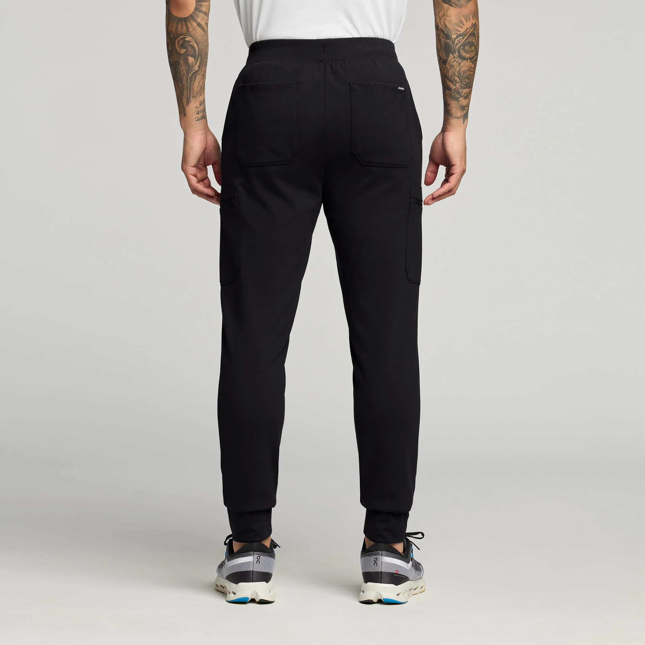 Ollie Slim UltraSOFT™ Cargo Scrub Jogger - Black - Image 3