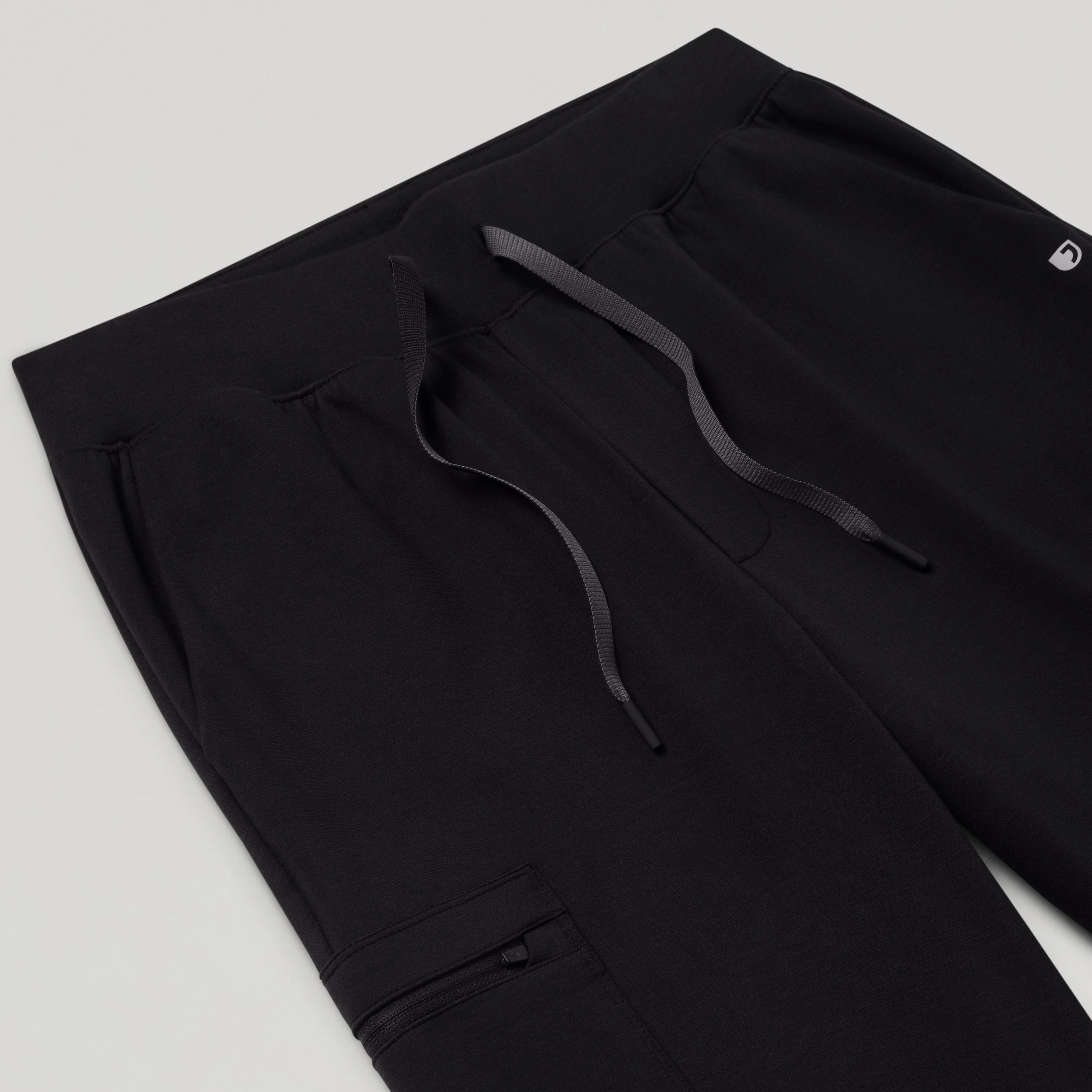 Ollie Slim UltraSOFT™ Cargo Scrub Jogger - Black - Image 5
