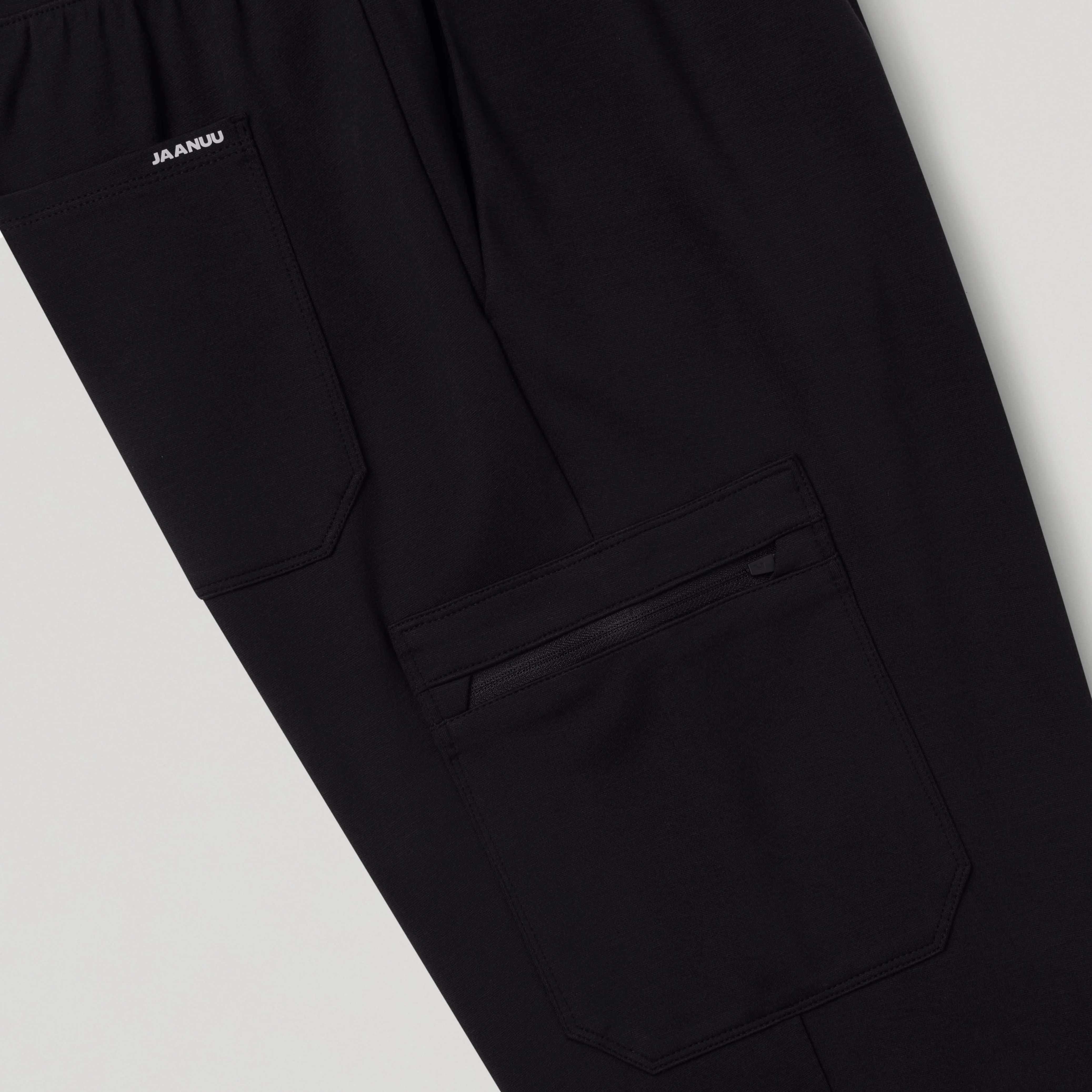 Ollie Slim UltraSOFT™ Cargo Scrub Jogger - Black - Image 6
