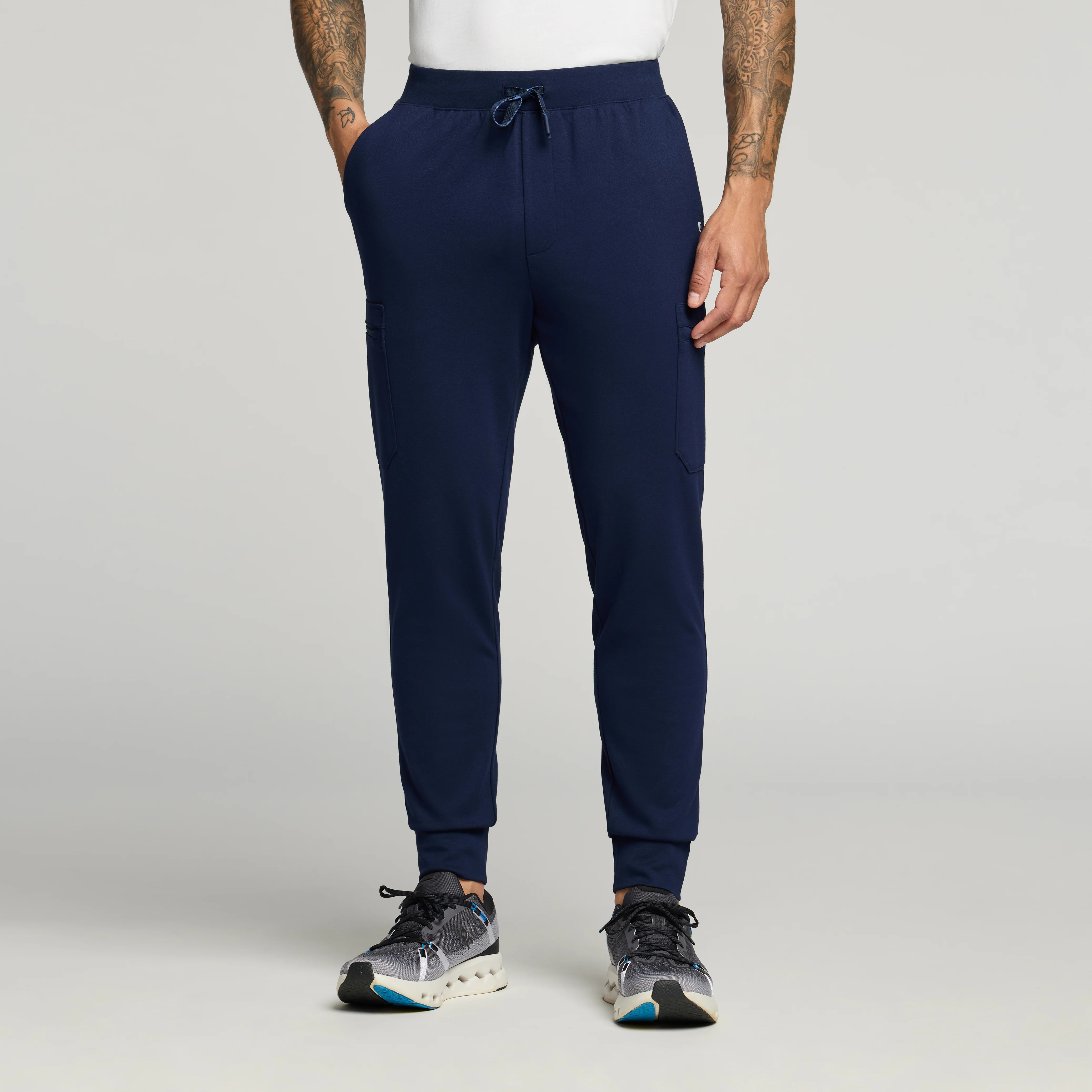 Ollie Slim UltraSOFT™ Cargo Scrub Jogger - Midnight Navy