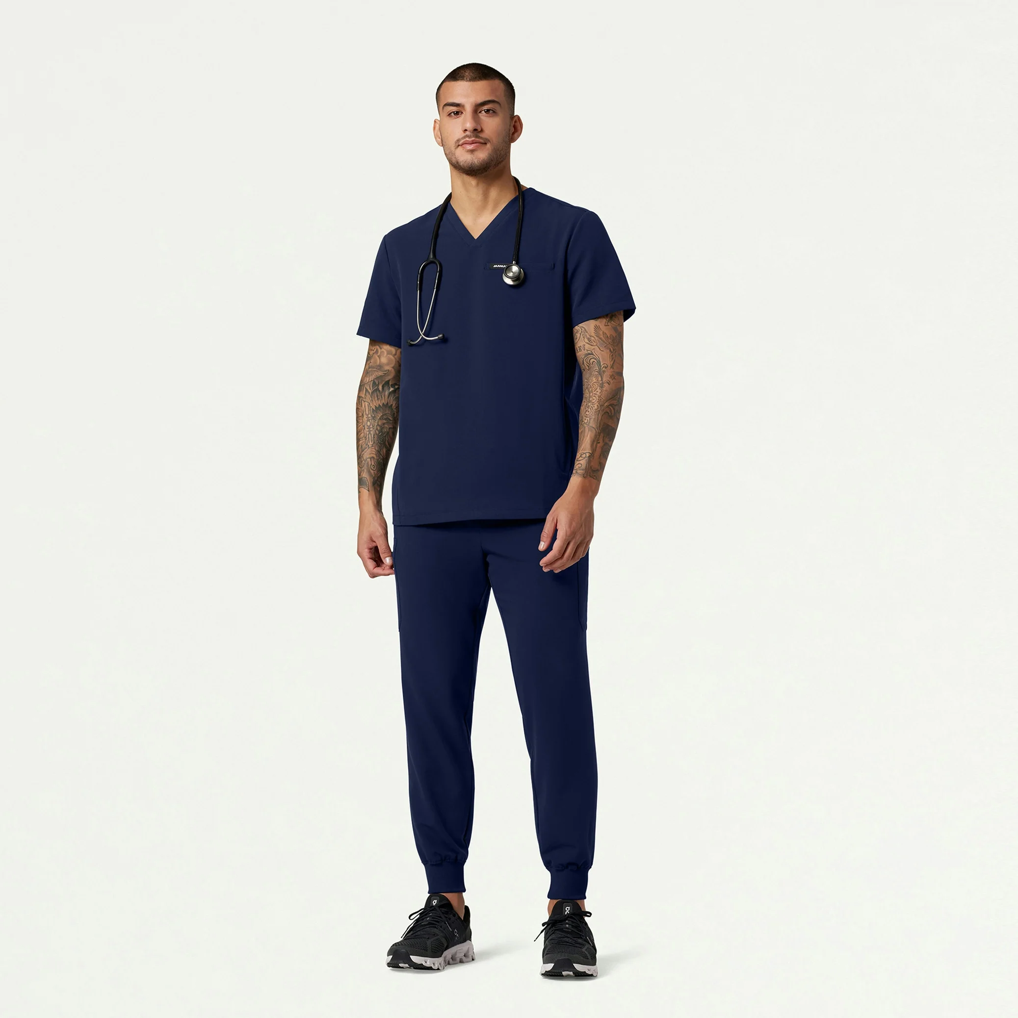 Osmo 8-Pocket Scrub Jogger - Midnight Navy - Image 2