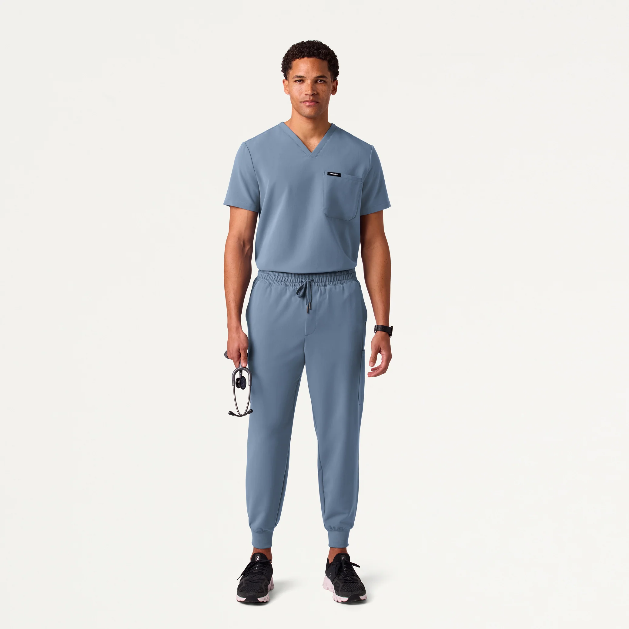 Osmo 8-Pocket Scrub Jogger - Storm Blue - Image 2