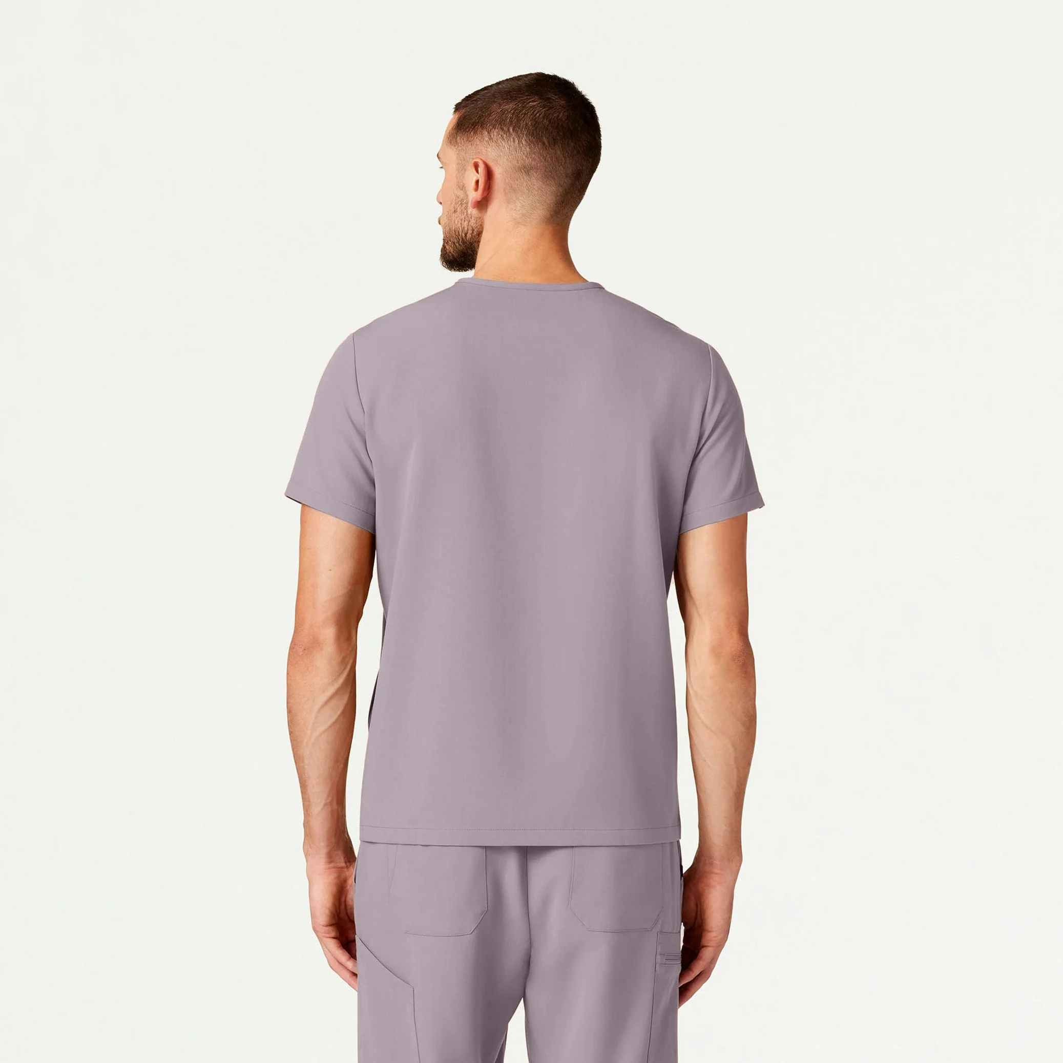 Platt 3-Pocket Scrub Top - Chrome - Image 4