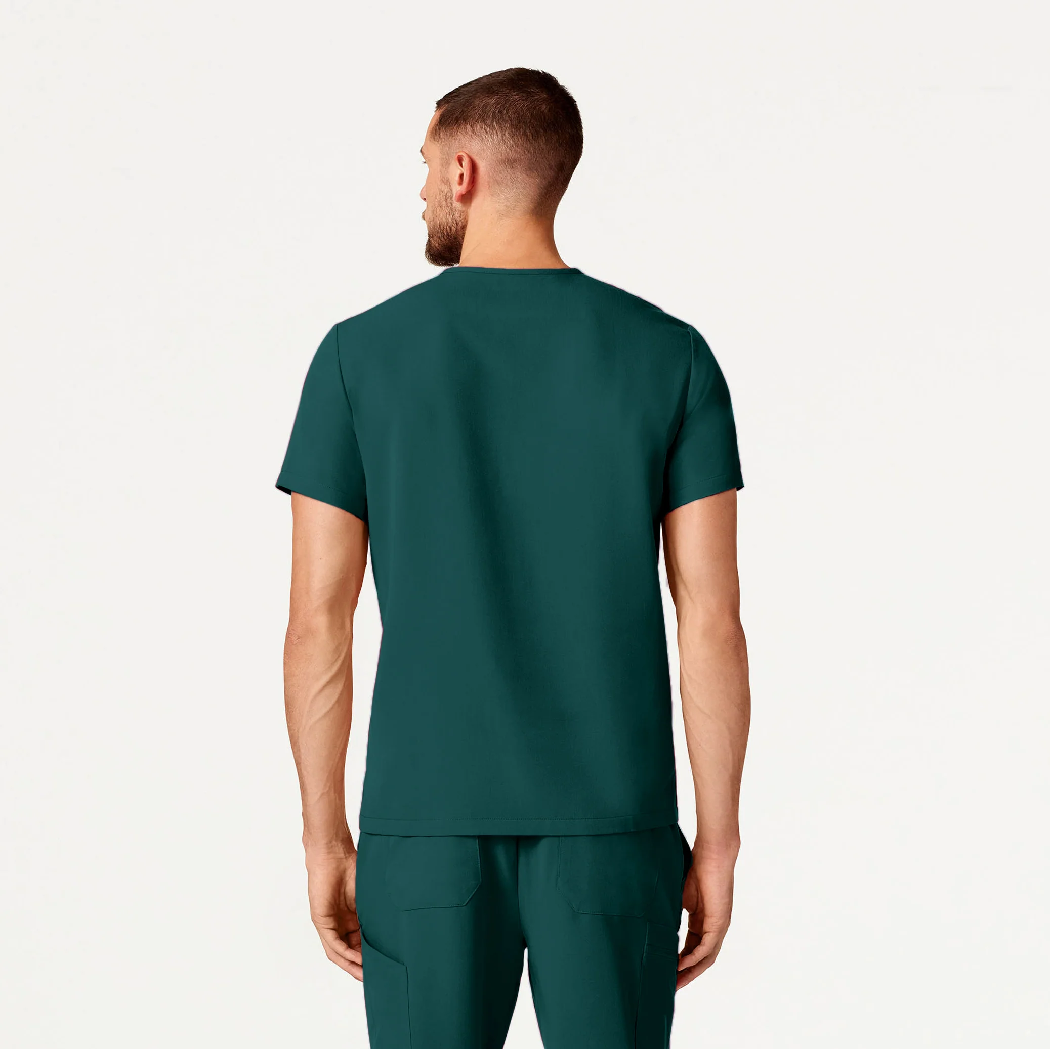 Platt 3-Pocket Scrub Top - Midnight Green - Image 4