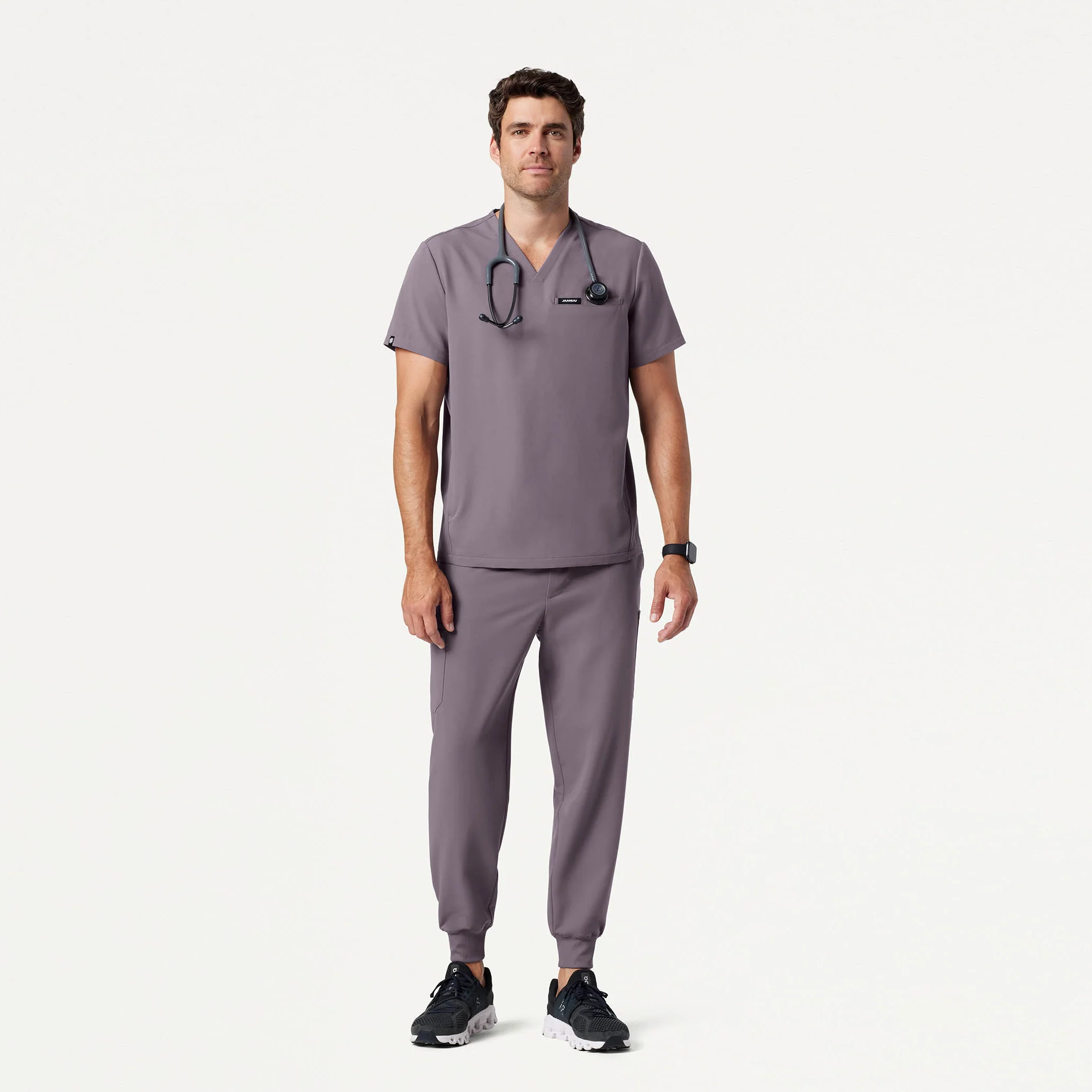 Platt 3-Pocket Scrub Top - Titanium - Image 2