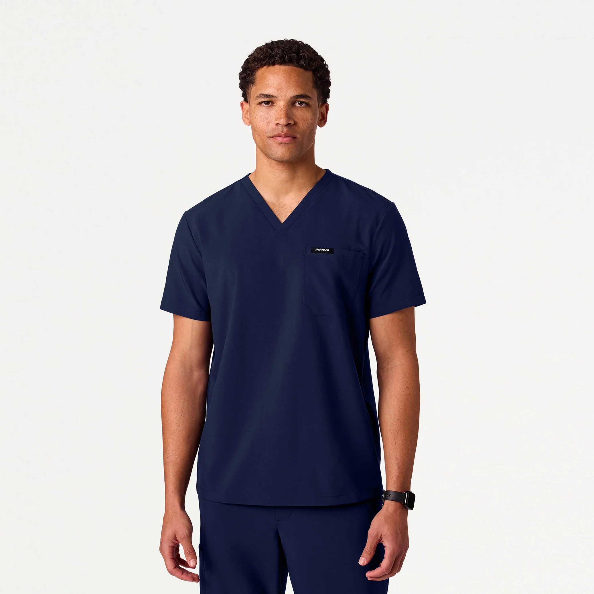 Rhys 1-Pocket Scrub Top - Midnight Navy