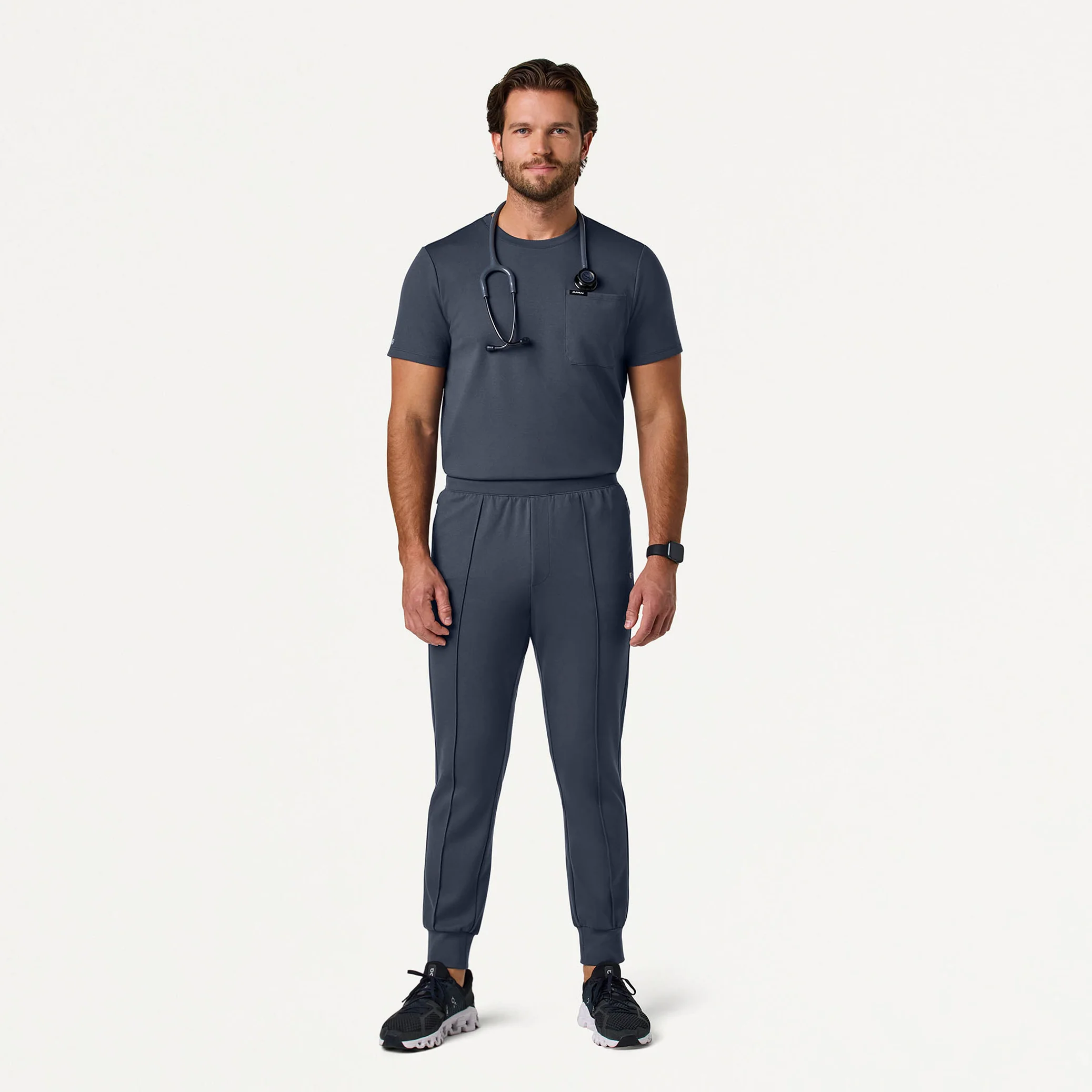 Rowan Slim UltraSOFT™ Scrub Jogger - Carbon Gray - Image 3