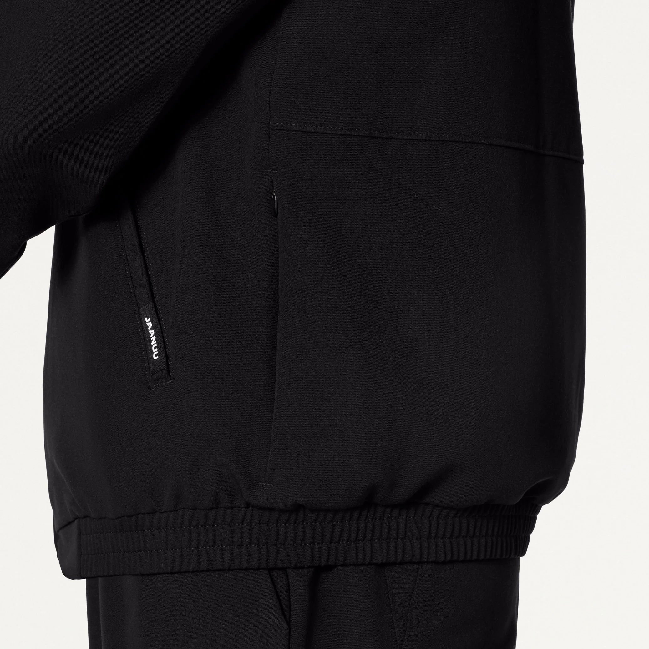 Wolfe Everyday 6-Pocket Scrub Jacket - Black - Image 7