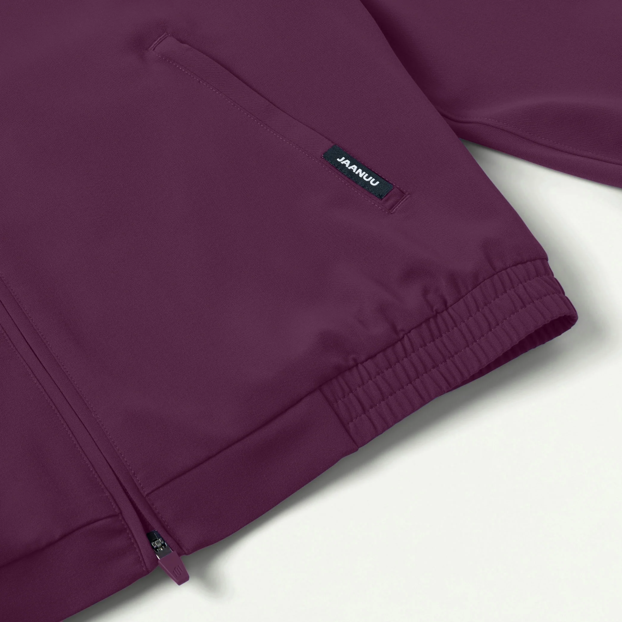 Wolfe Everyday 6-Pocket Scrub Jacket - Dark Amethyst - Image 5