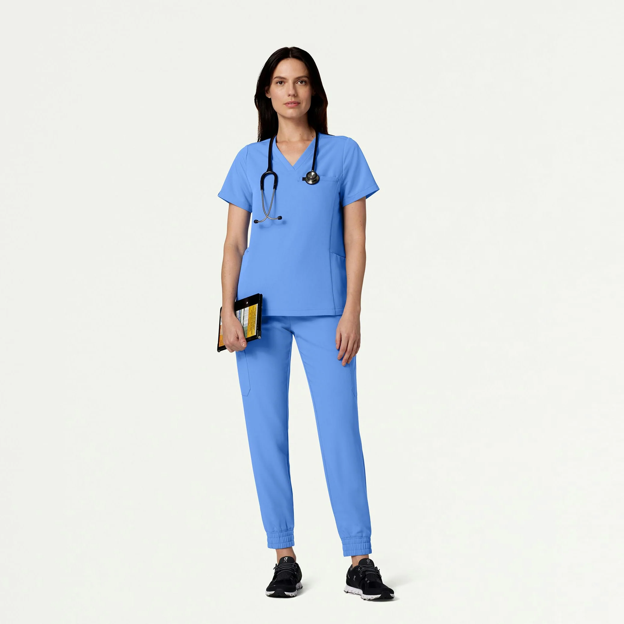 The 10-Pocket Scrub Set - Ceil Blue