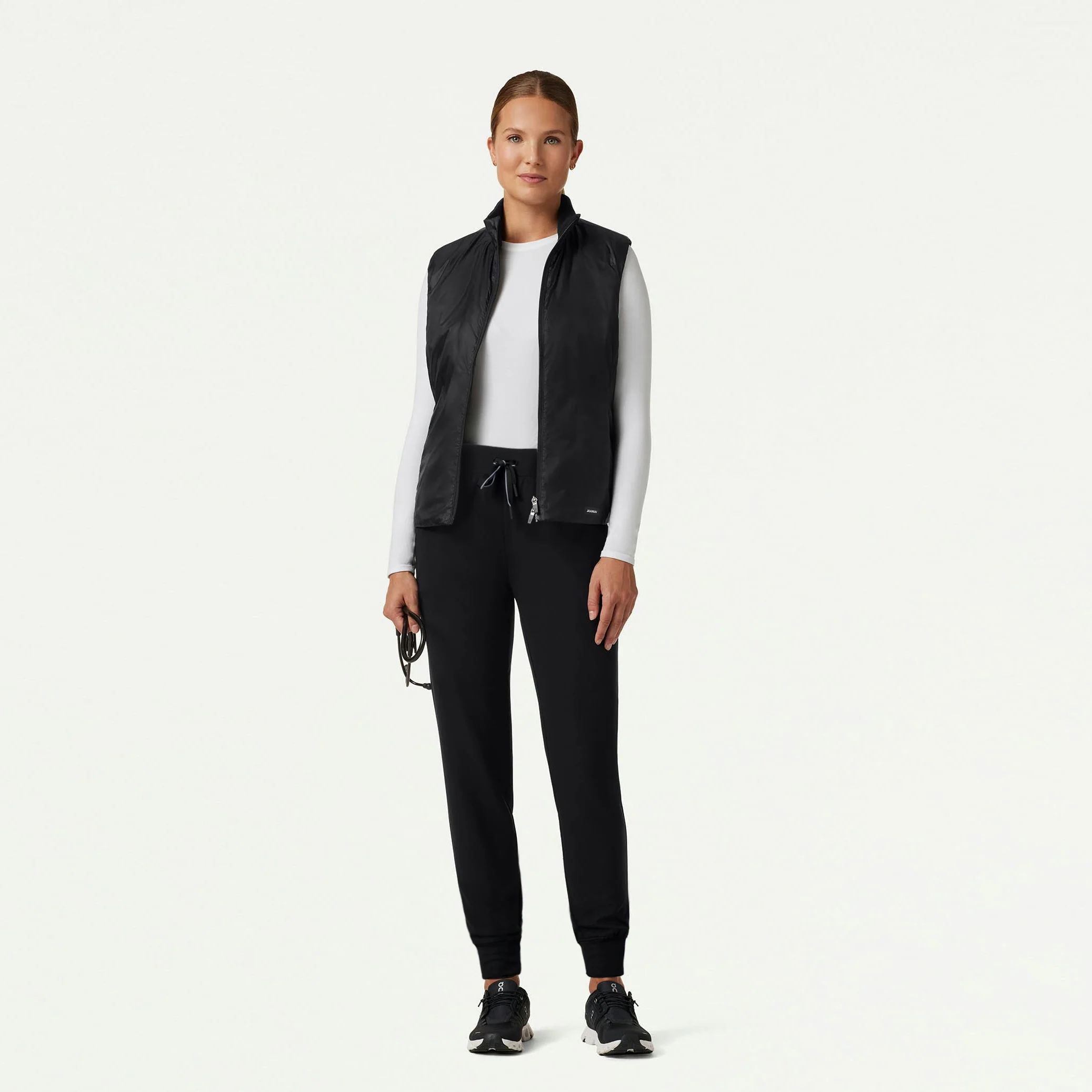 The Alex Dual-Layer Scrub Set - Black