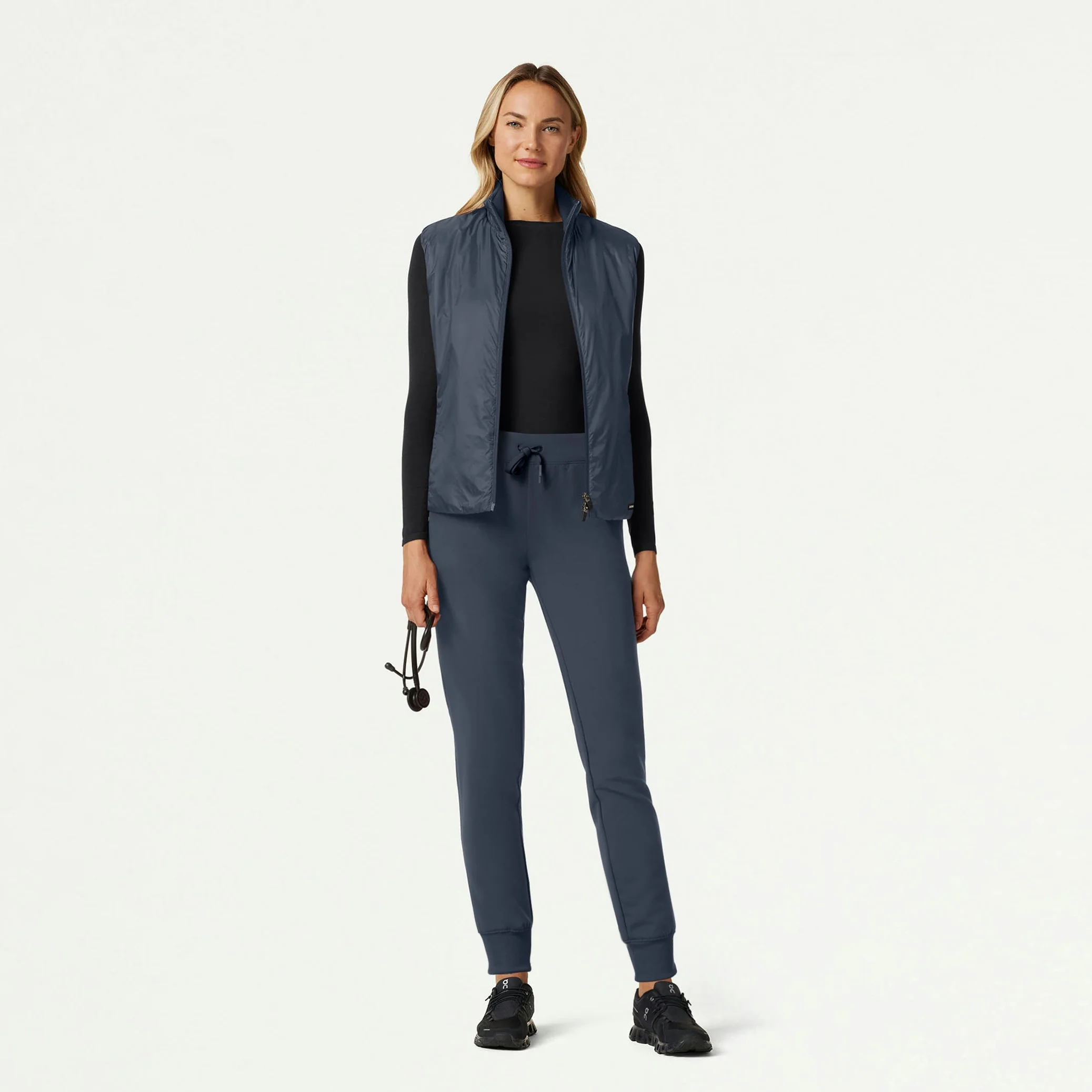 The Alex Dual-Layer Scrub Set - Carbon Gray