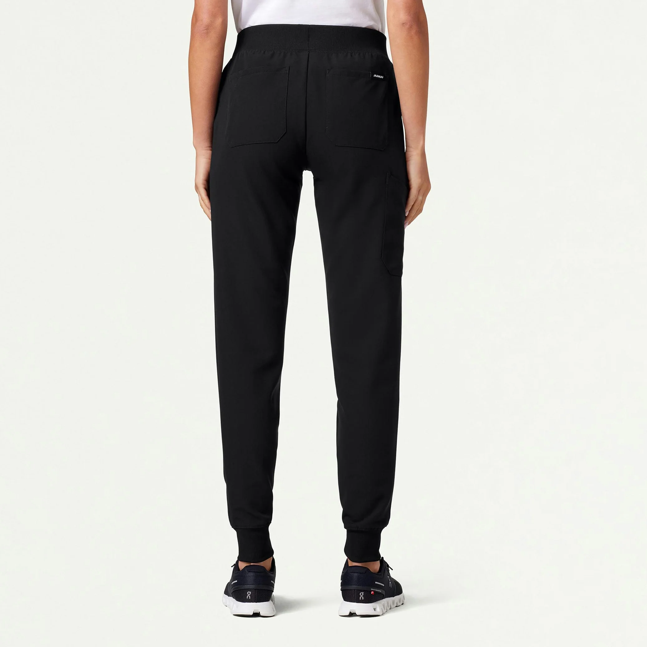 The Alex Tri-Layer Scrub Set - Black - Image 2
