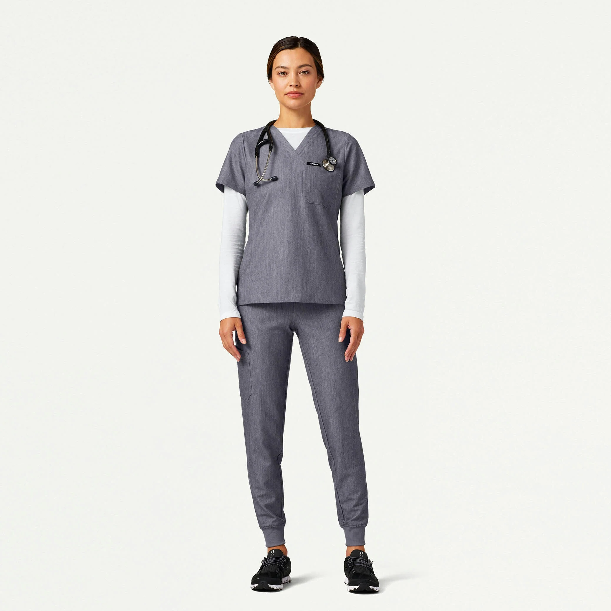 The Alex Underscrub Set - Heather Gray