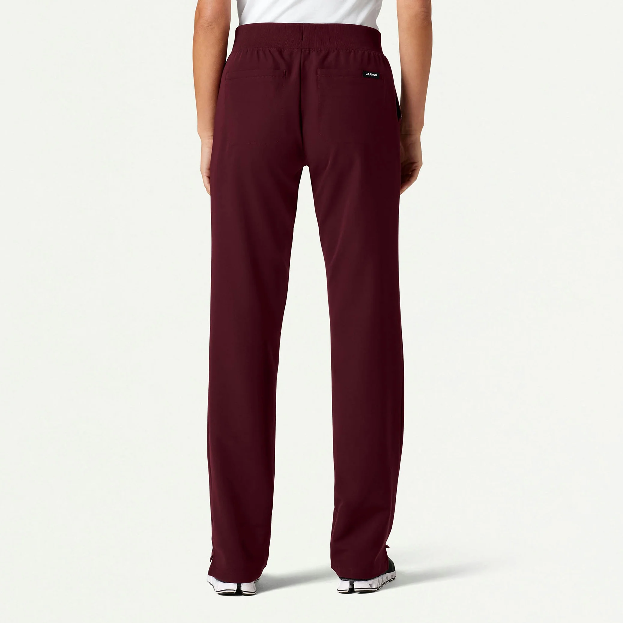 The Ava Fleece Scrub Set - Burgundy - Image 2