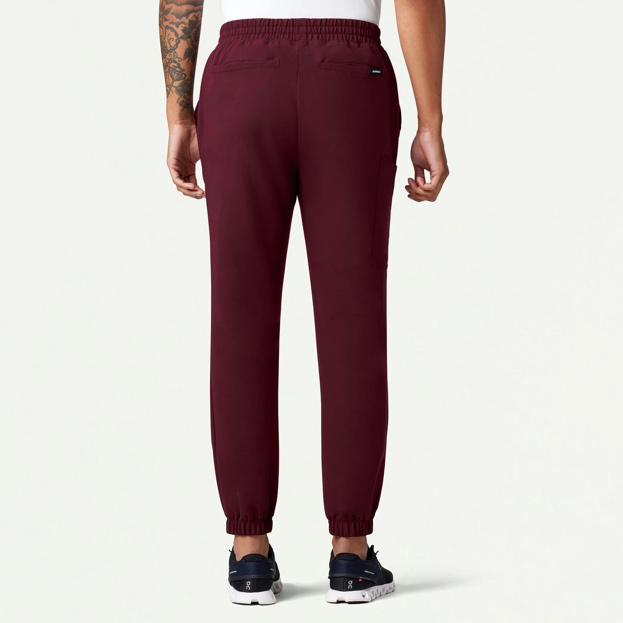 The Ballard Jacket Scrub Set - Burgundy - Image 2