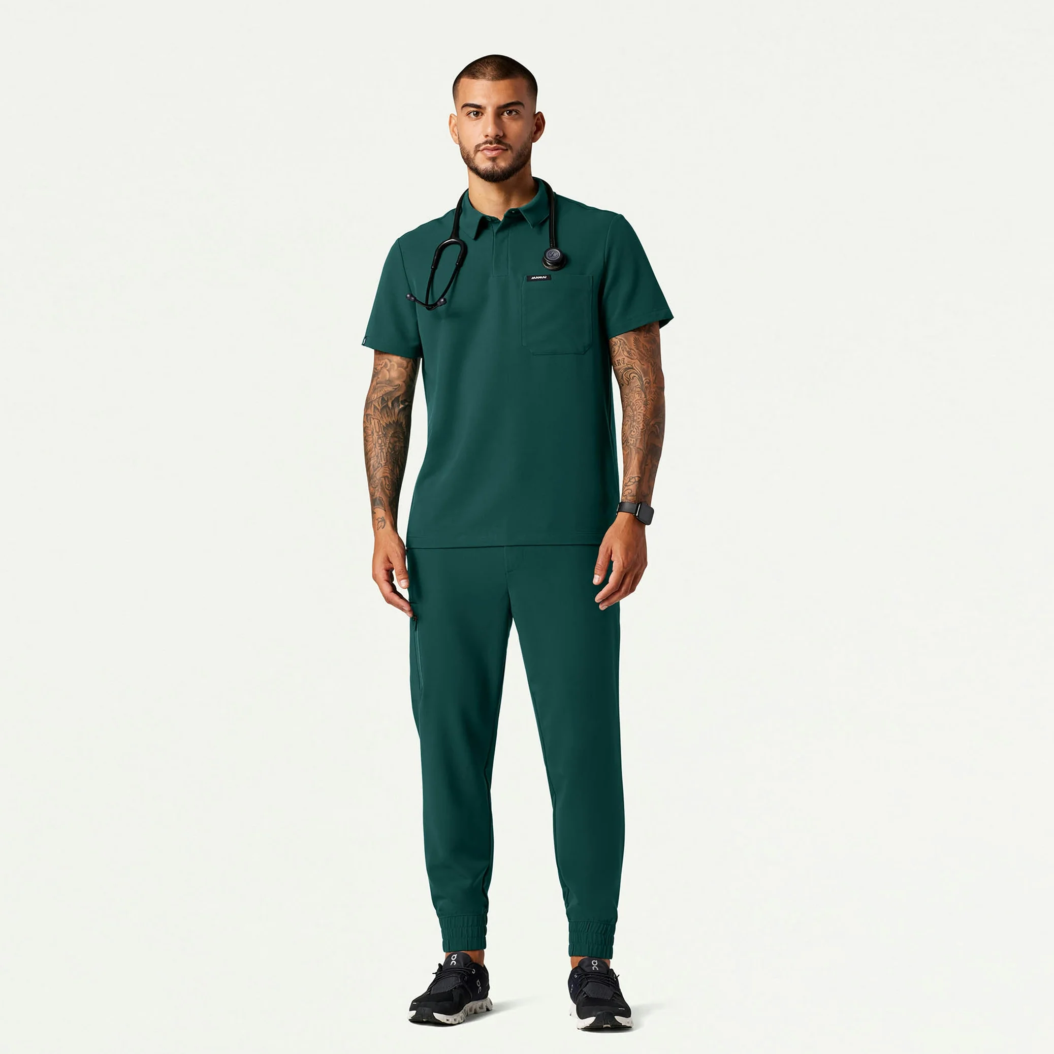 The Bentham Essential Scrub Set - Midnight Green