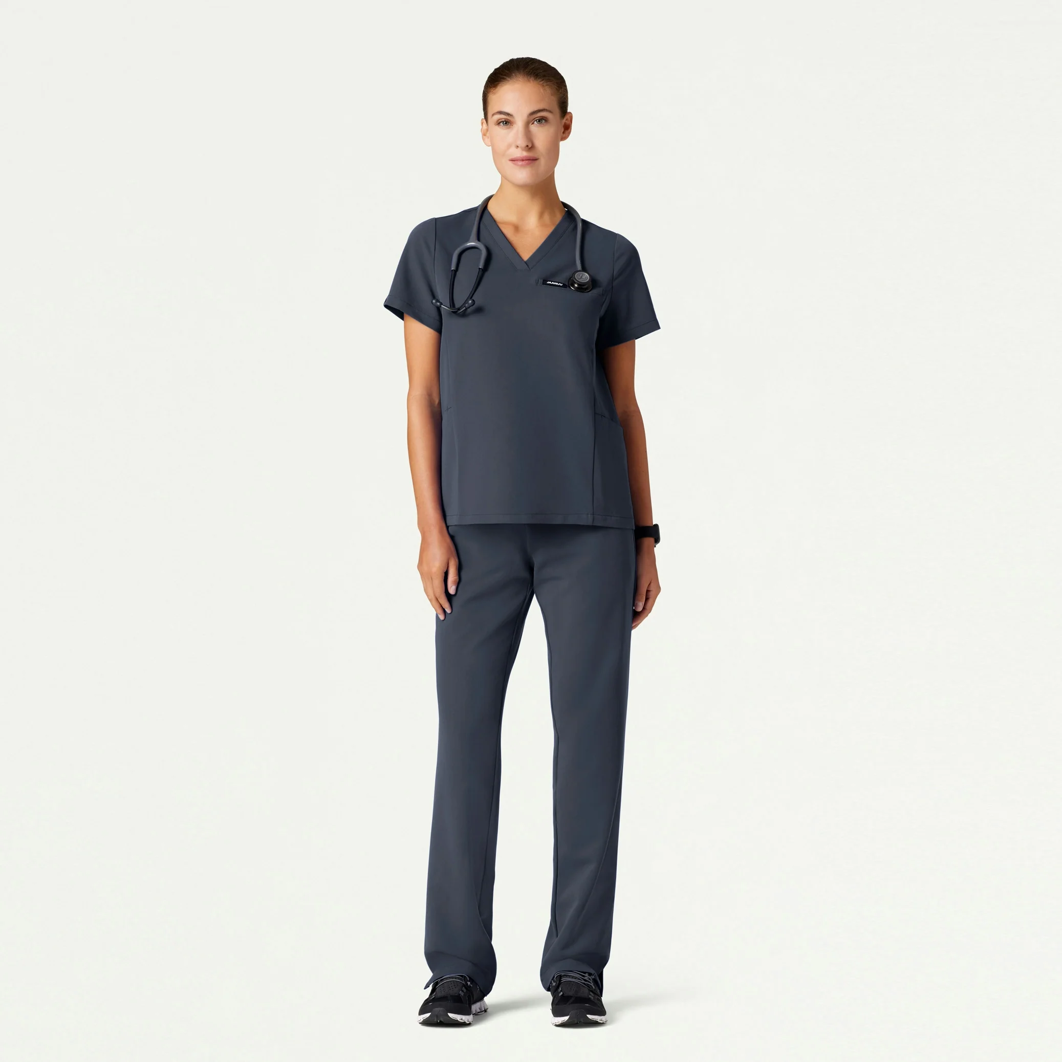 The Bravais Essential Scrub Set - Carbon Gray