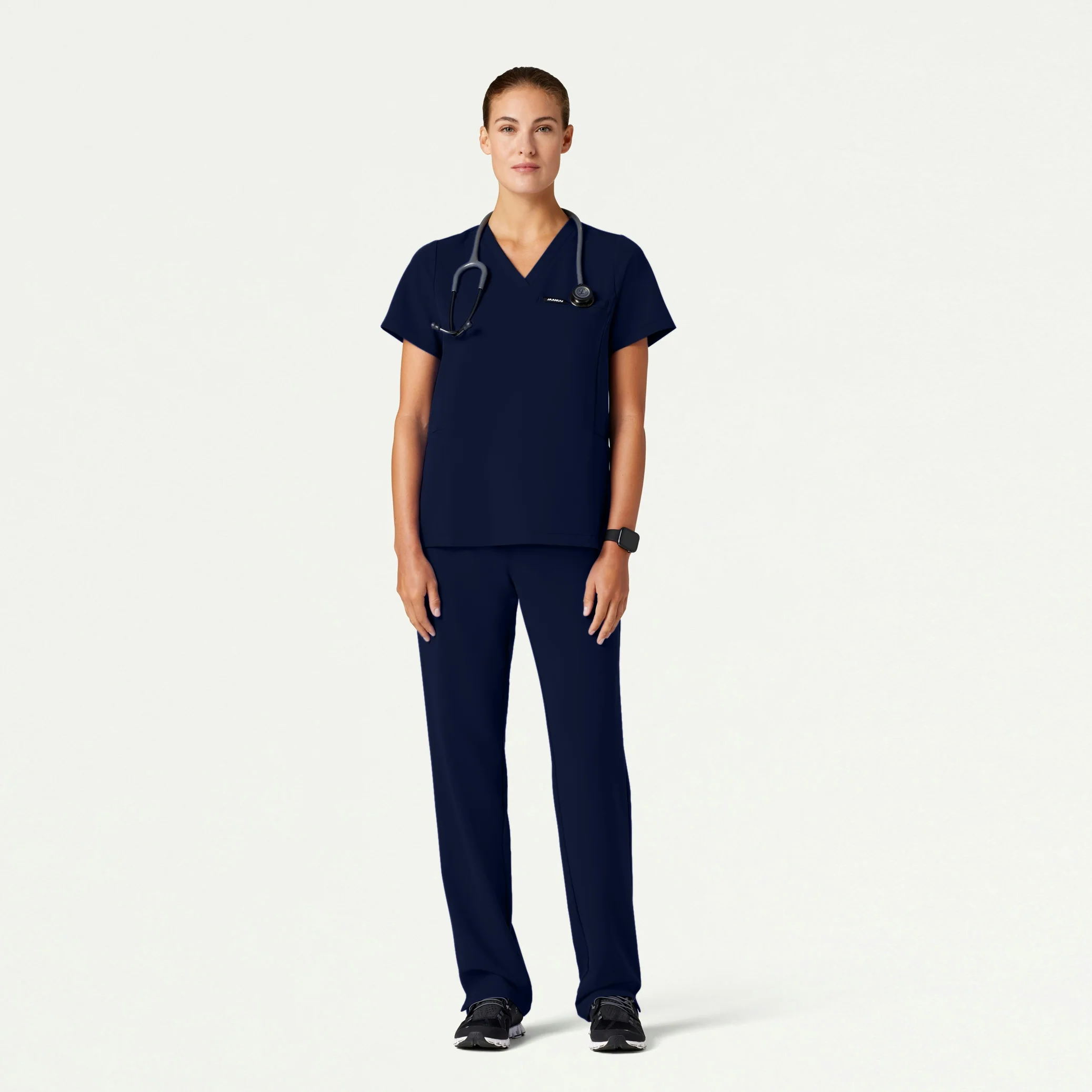 The Bravais Essential Scrub Set - Heather Gray