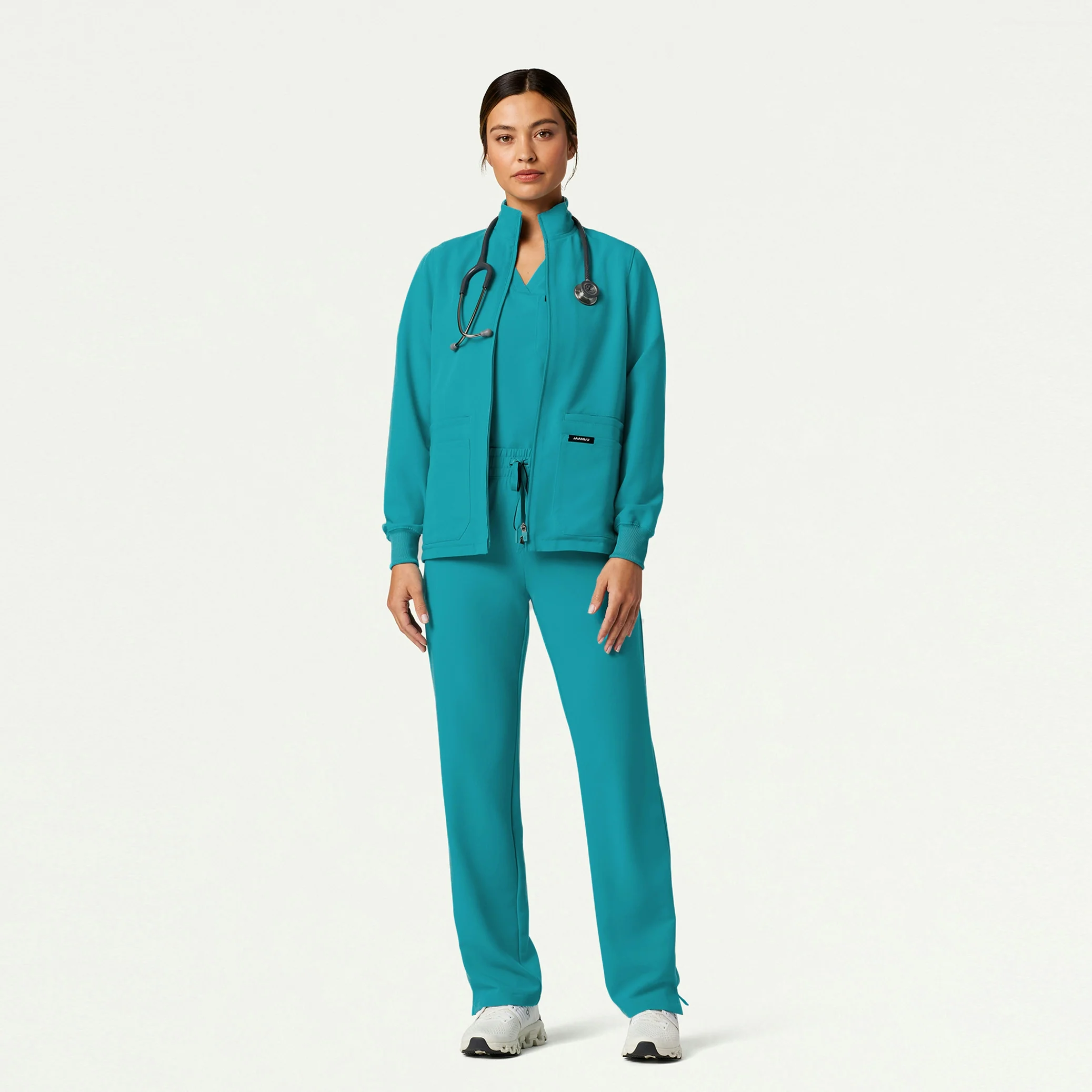 The Emma Jacket Scrub Set - Teal