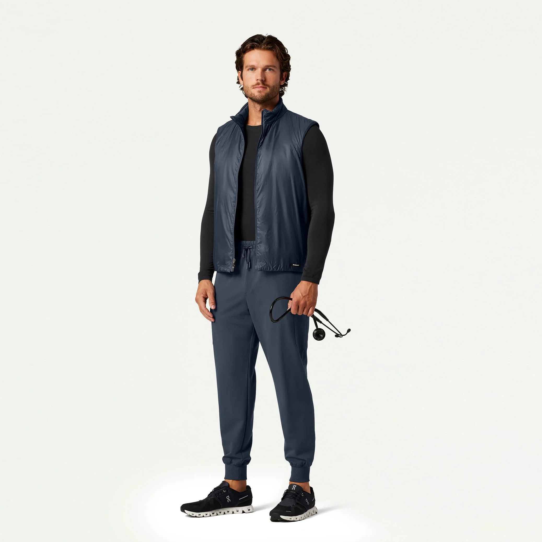 The Geiger Dual-Layer Scrub Set - Carbon Gray