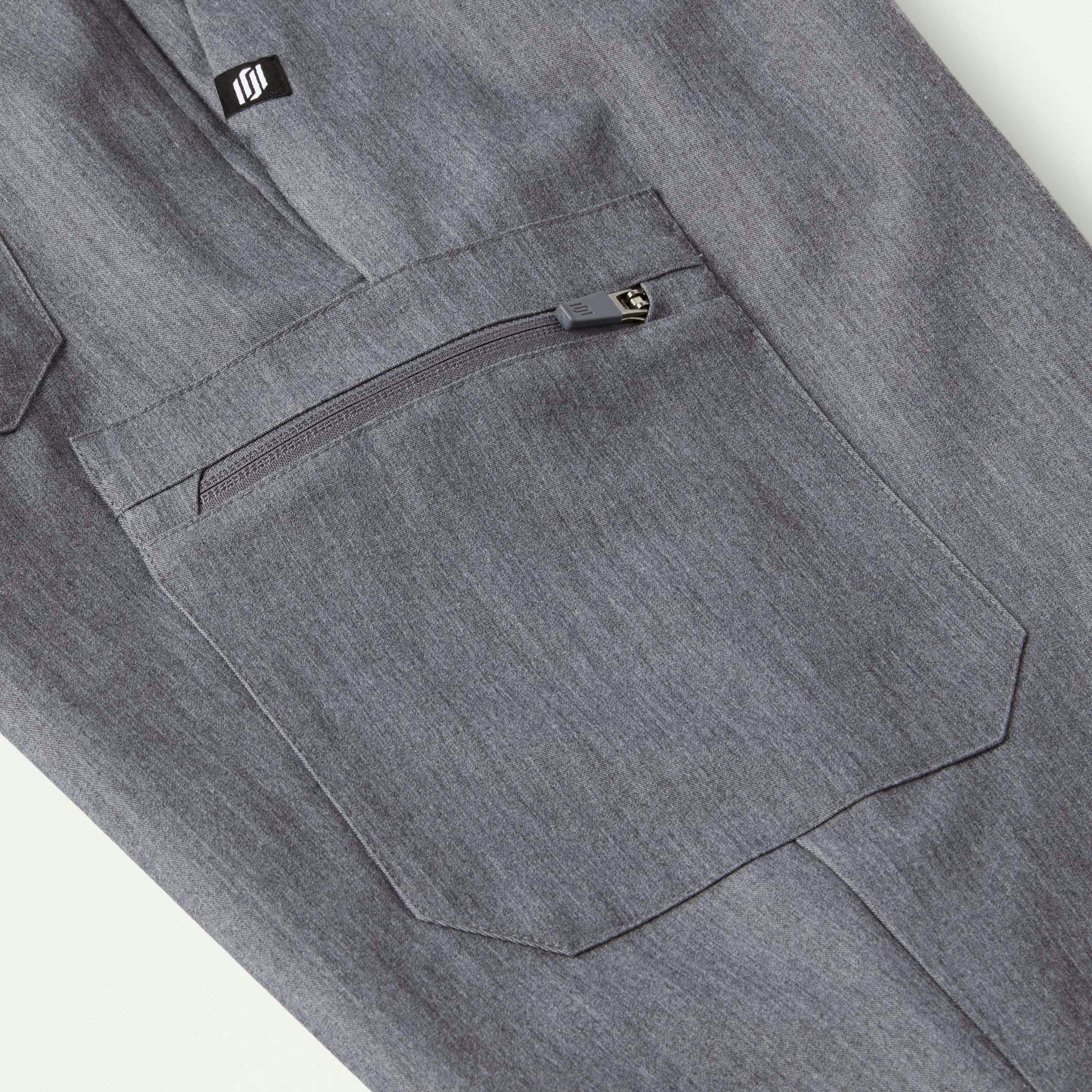 The Geiger Essential Scrub Set - Heather Gray - Image 2
