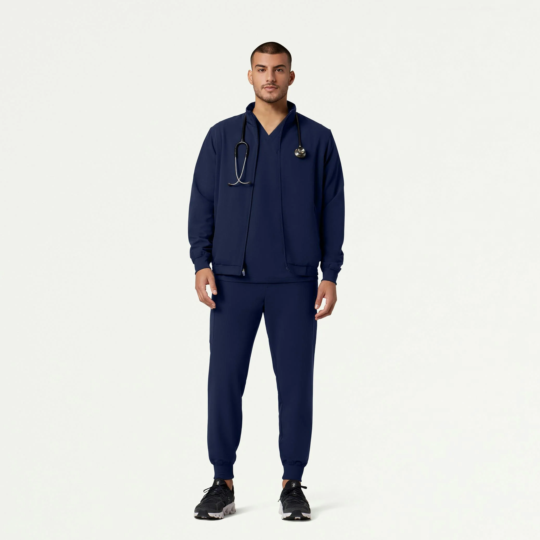 The Geiger Jacket Scrub Set - Black - Image 2