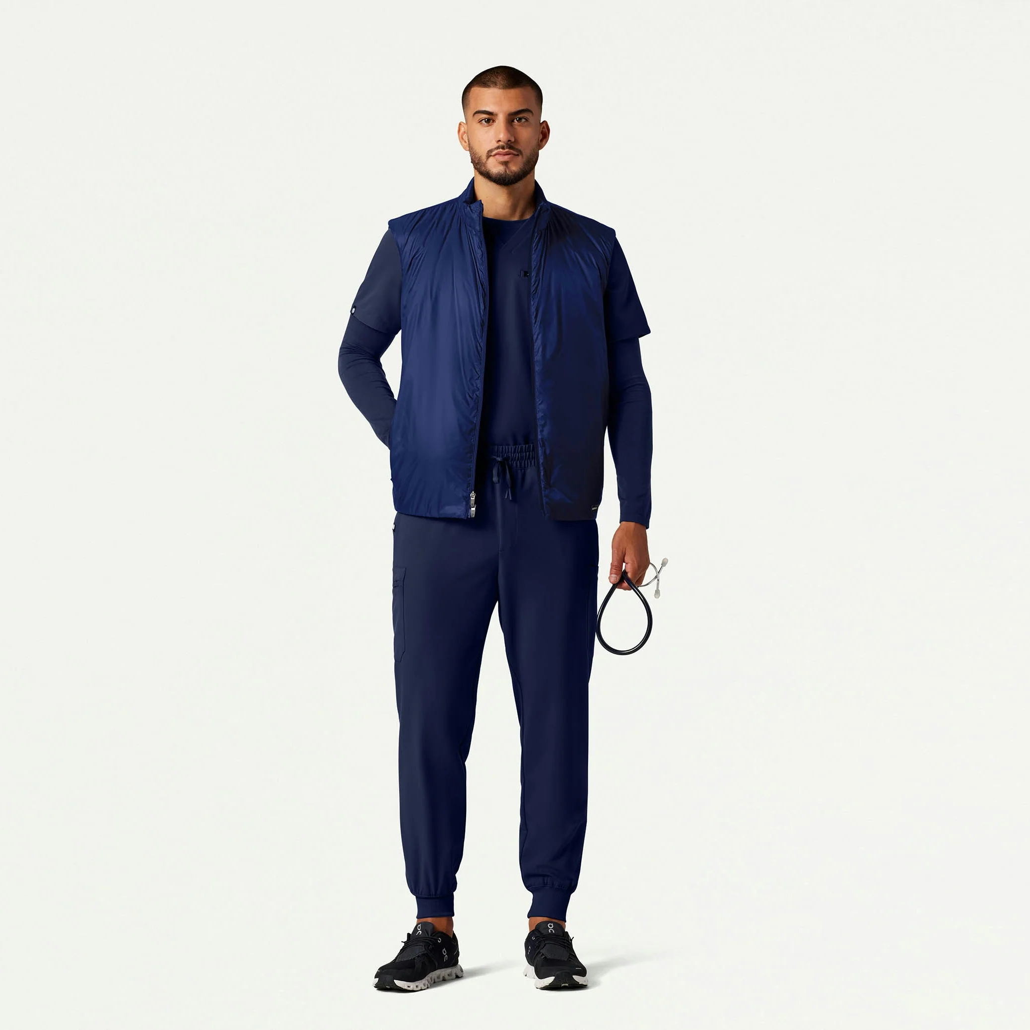 The Geiger Tri-Layer Scrub Set - Midnight Navy