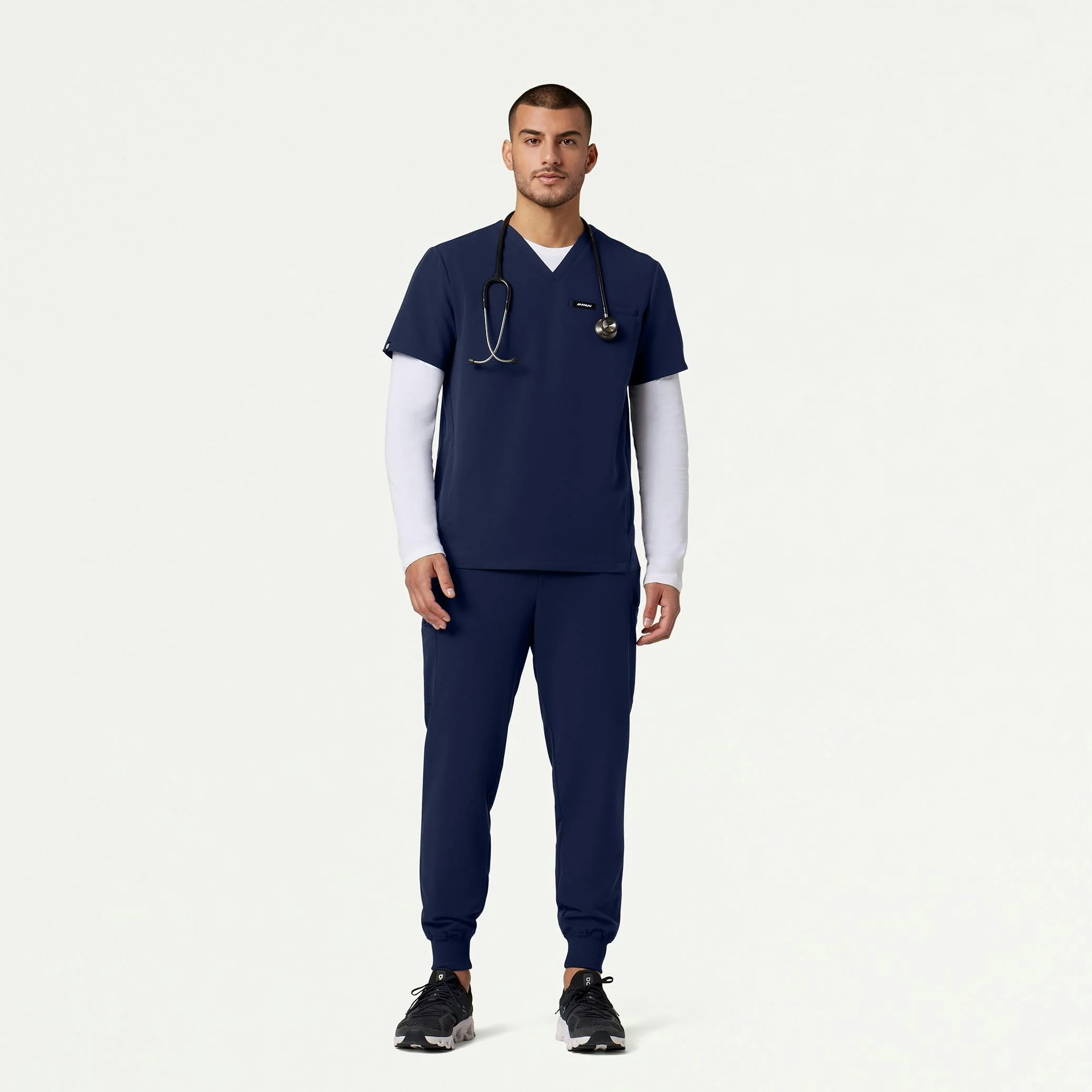 The Geiger Underscrub Set - Heather Gray