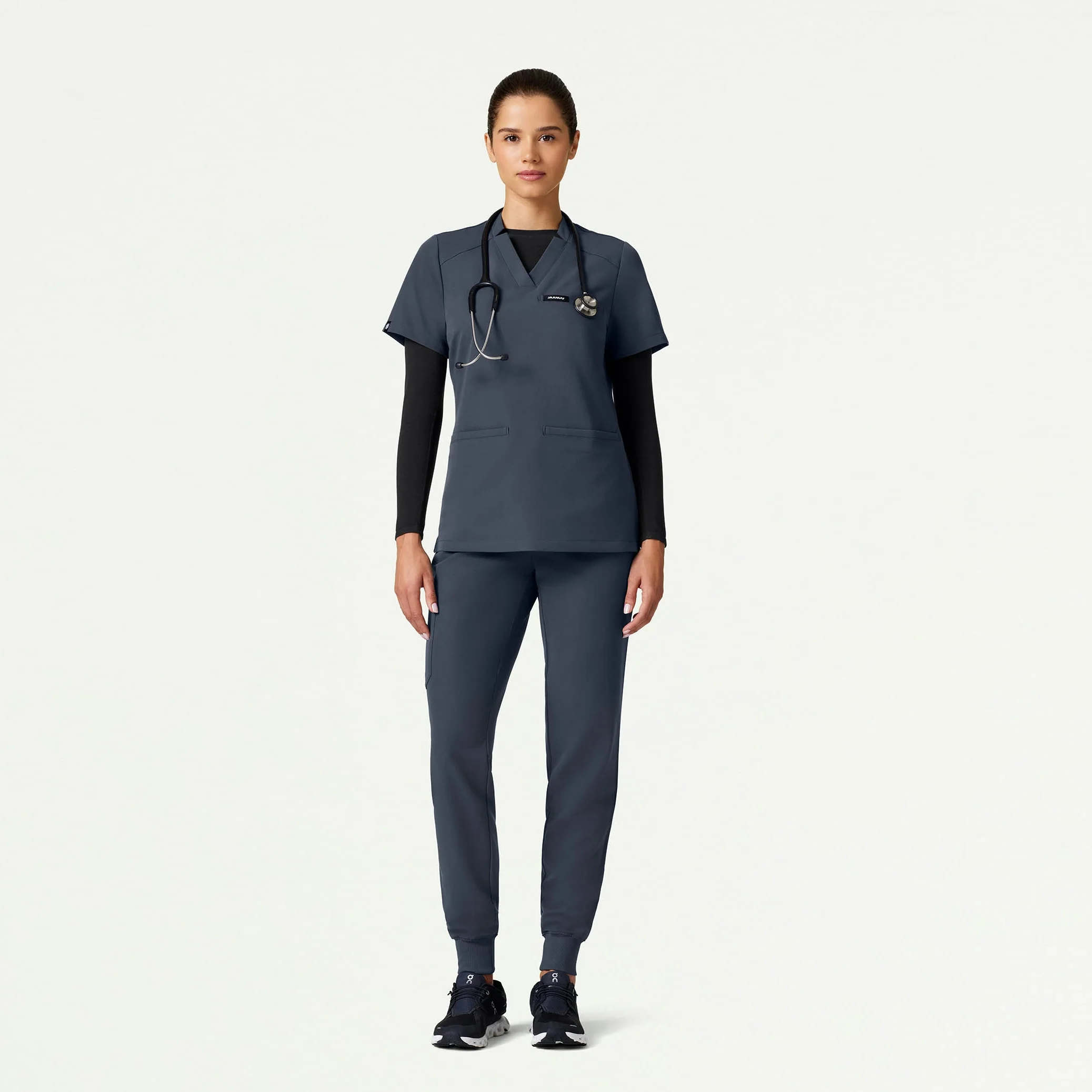 The Gia Outlast® Underscrub Set - Carbon Gray