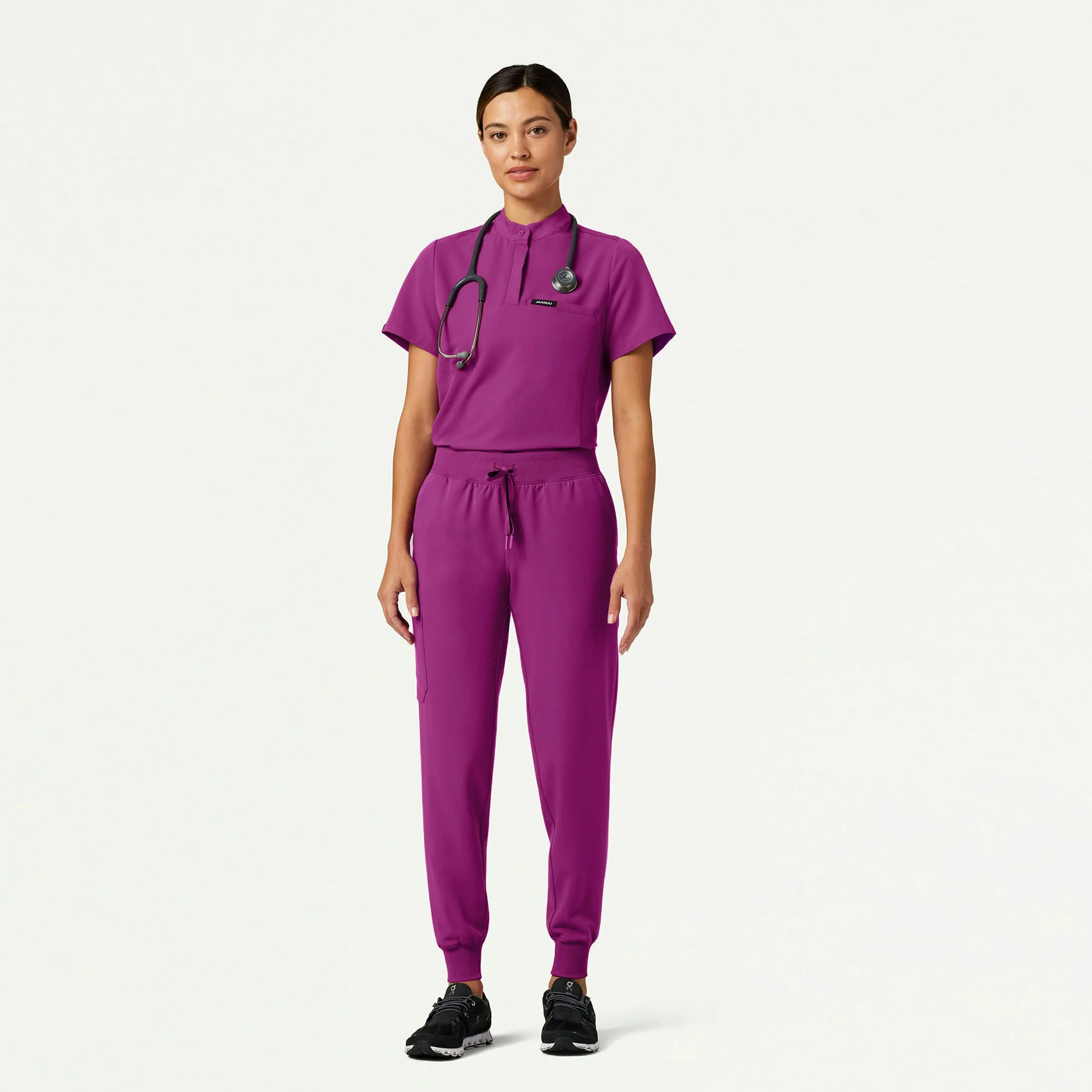 The Isa Essential Scrub Set - Heather Gray