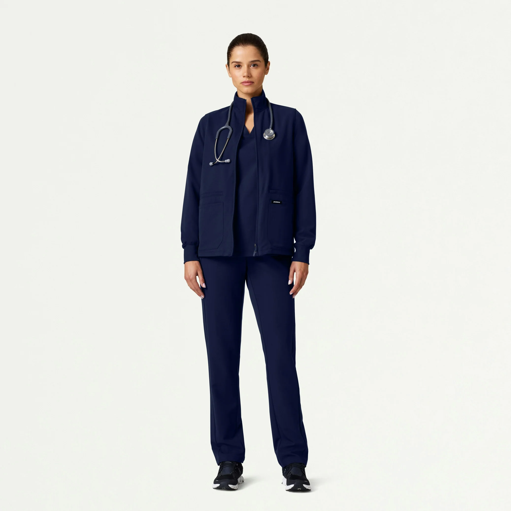 The Jensen Jacket Scrub Set - Midnight Navy