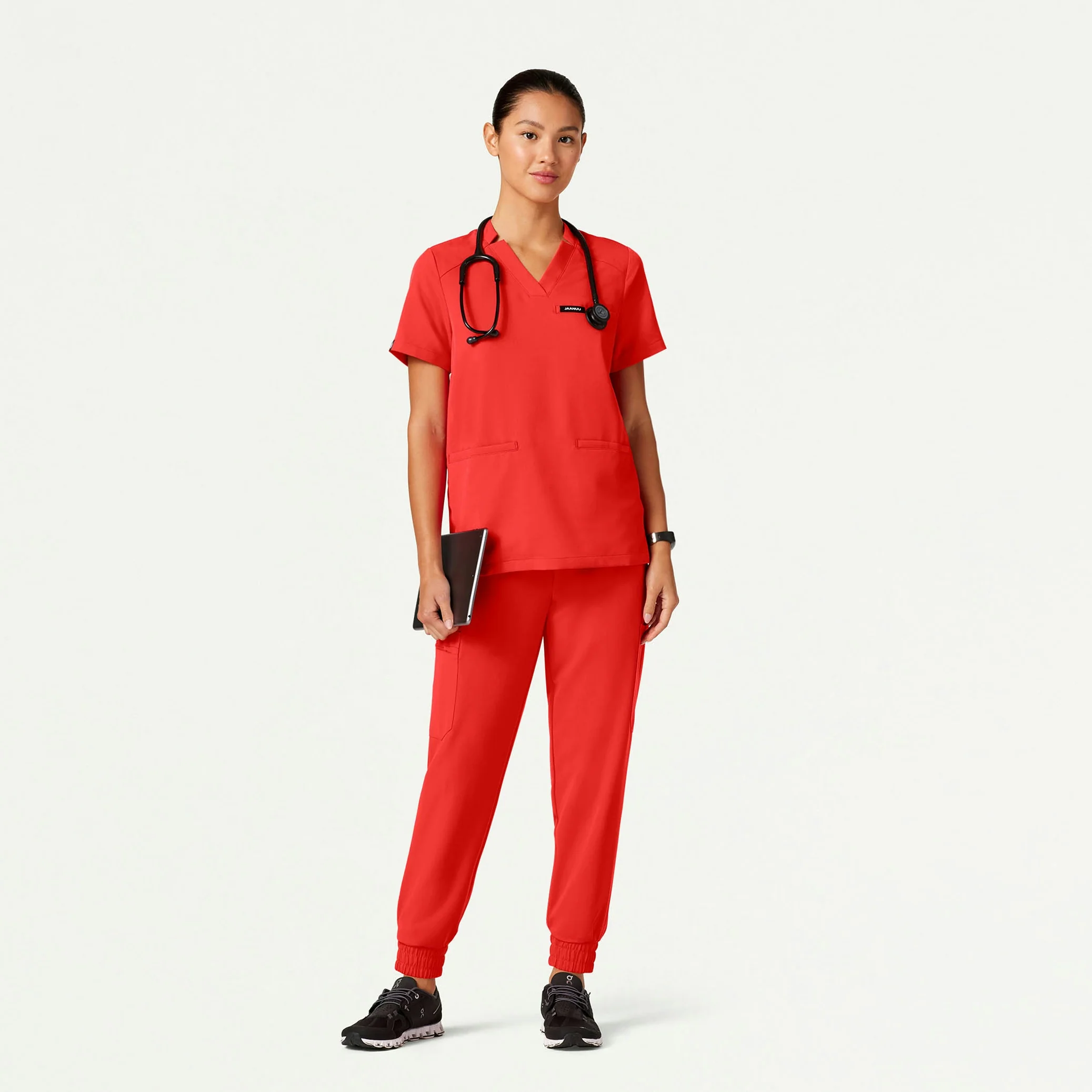 The Lavo Essential Scrub Set - Solar Red