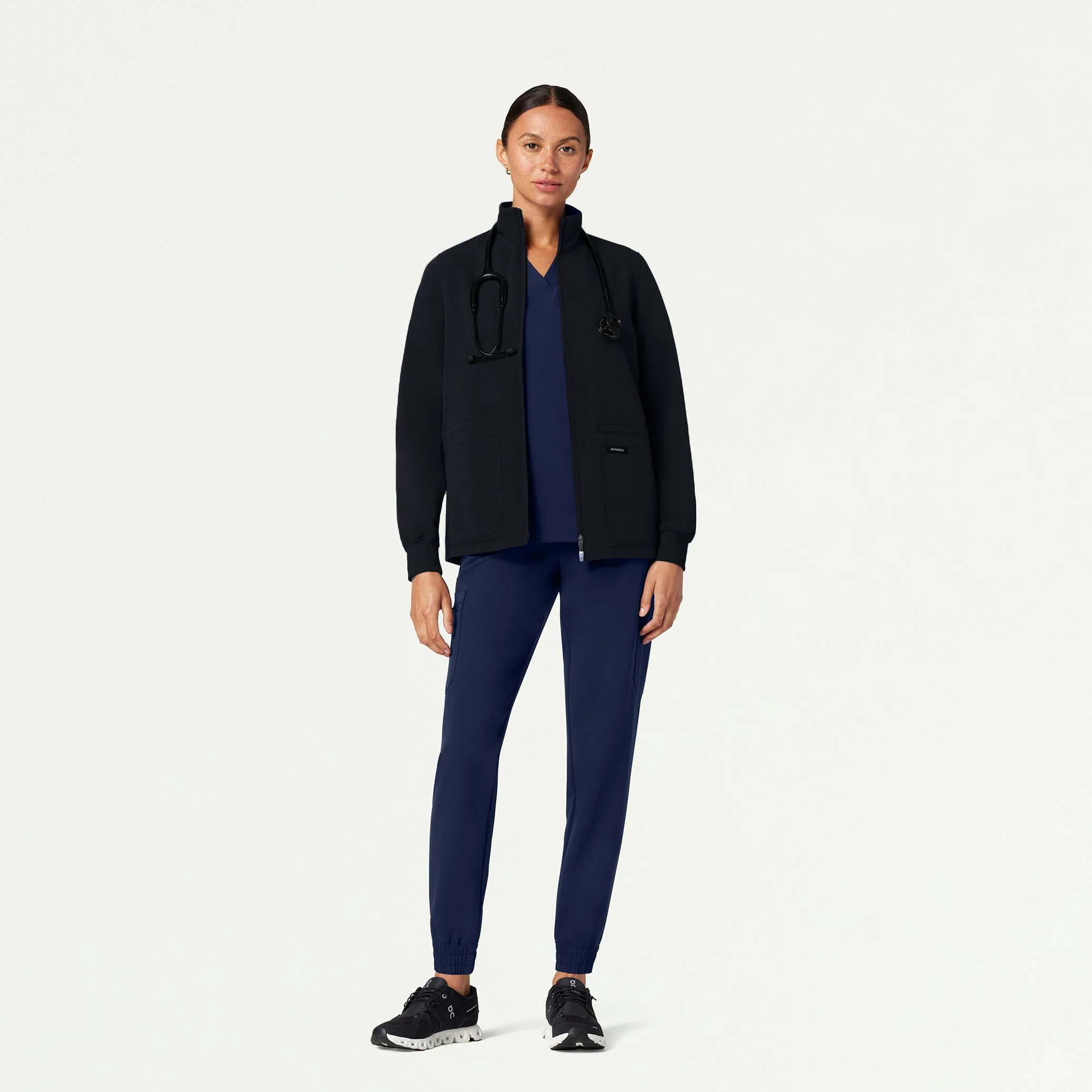 The Lavo Jacket Scrub Set - Heather Gray - Image 2
