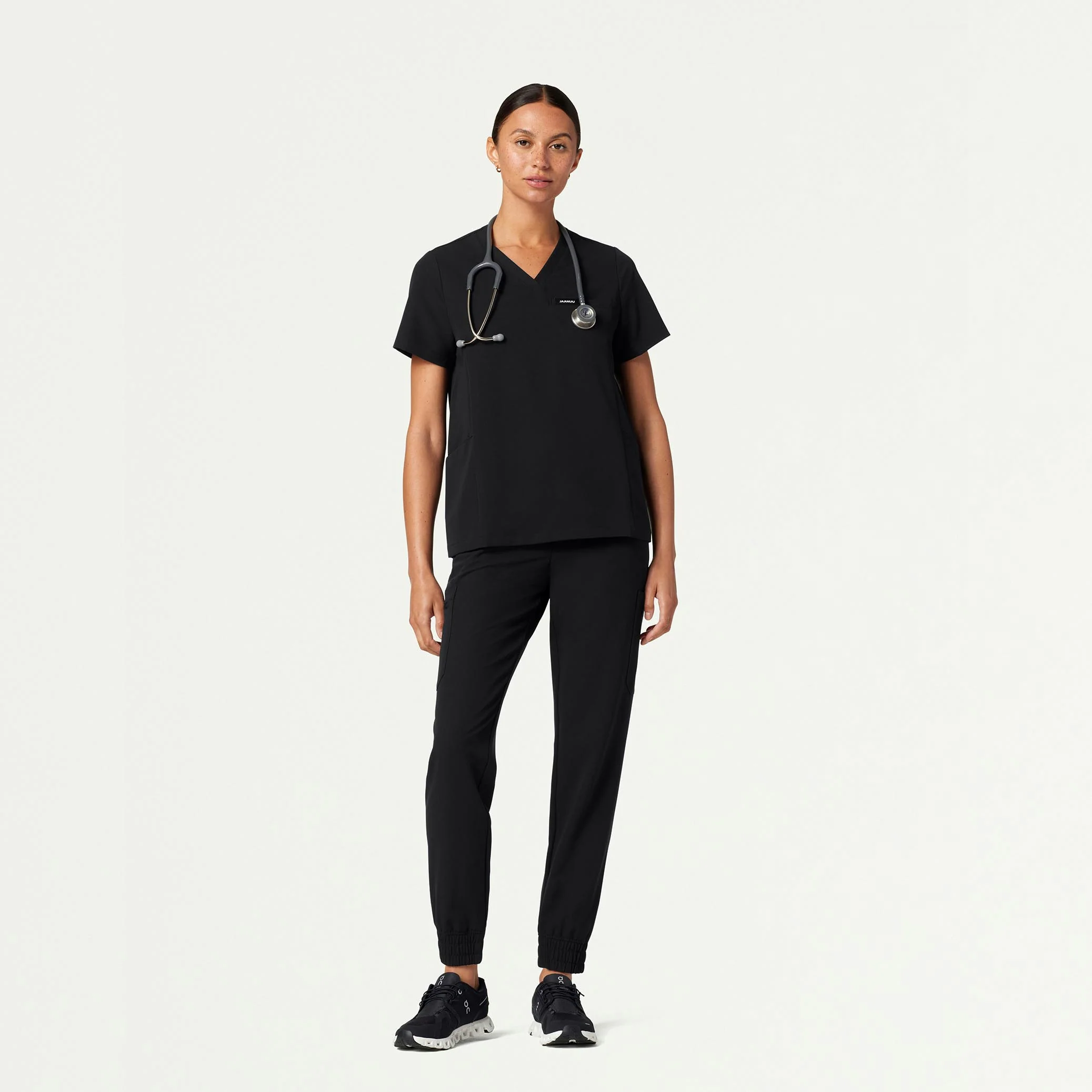 The Lawren Essential Scrub Set - Black