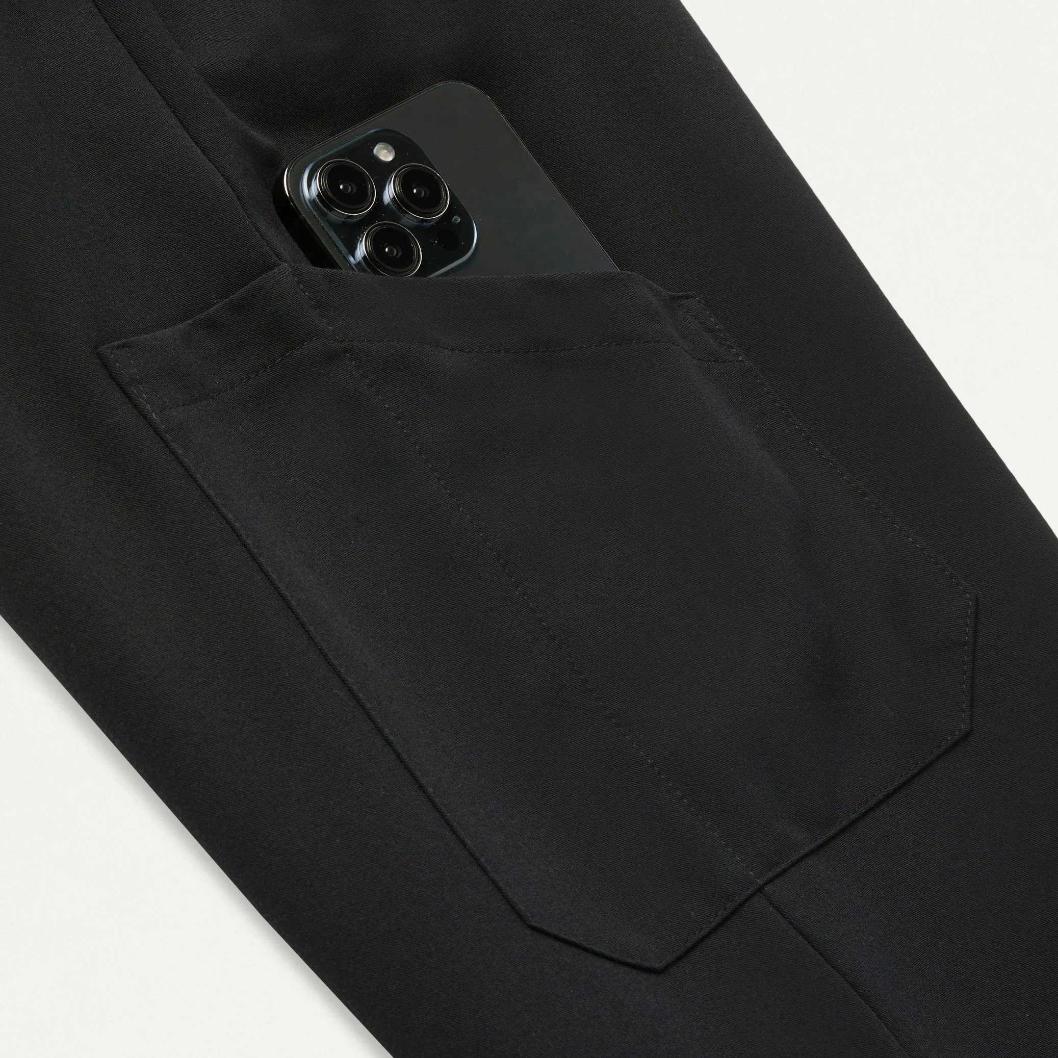 The Lawren Essential Scrub Set - Black - Image 2